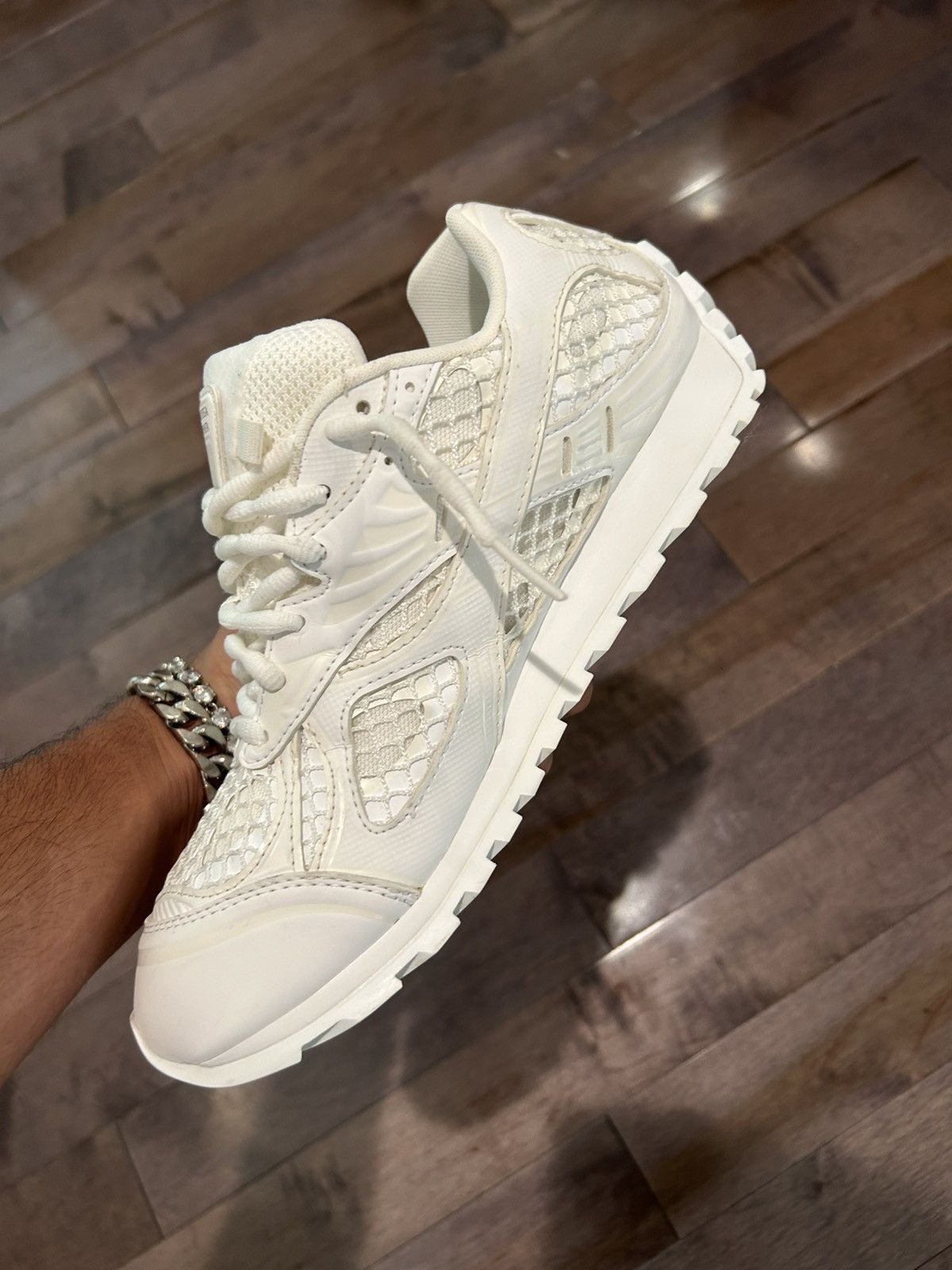 Bottega Veneta × Designer Bottega Veneta orbit sneakers all white size 41 (8 Men’s) Size US 9.5 / IT 39.5 - 5 Thumbnail