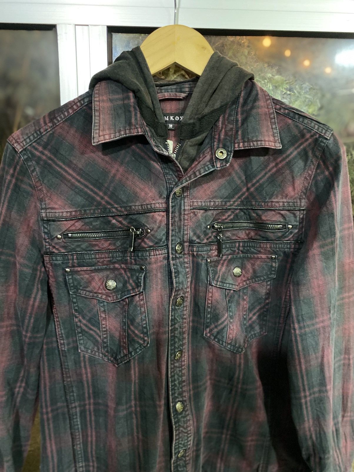 Japanese Brand Qmkos jacket Punk style Shirt Size US M / EU 48-50 / 2 - 2 Thumbnail