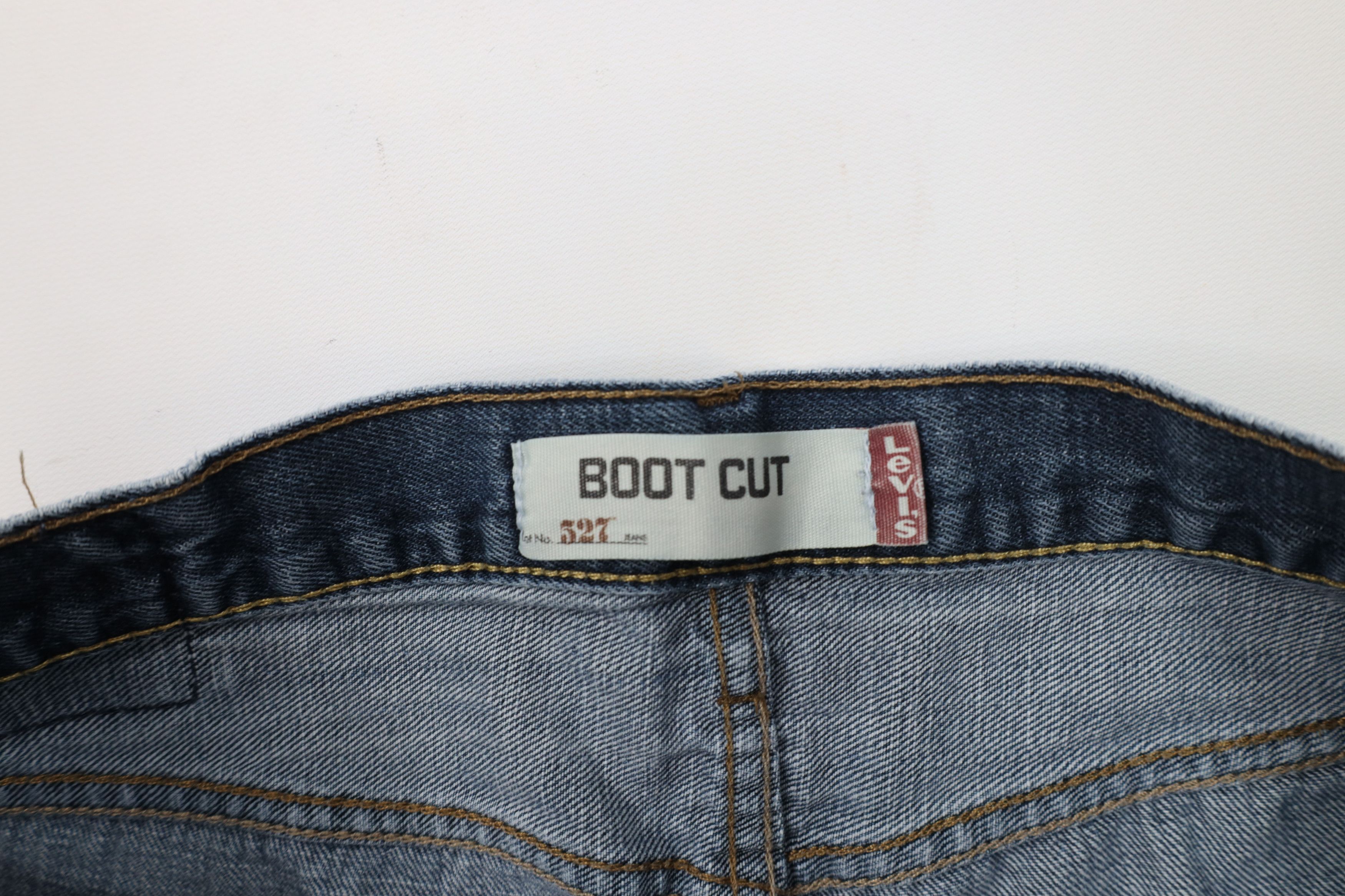 Levi's × Vintage Vintage Y2K Levis 527 Wide Leg Bootcut Denim Jeans Blue Size US 36 / EU 52 - 8 Thumbnail