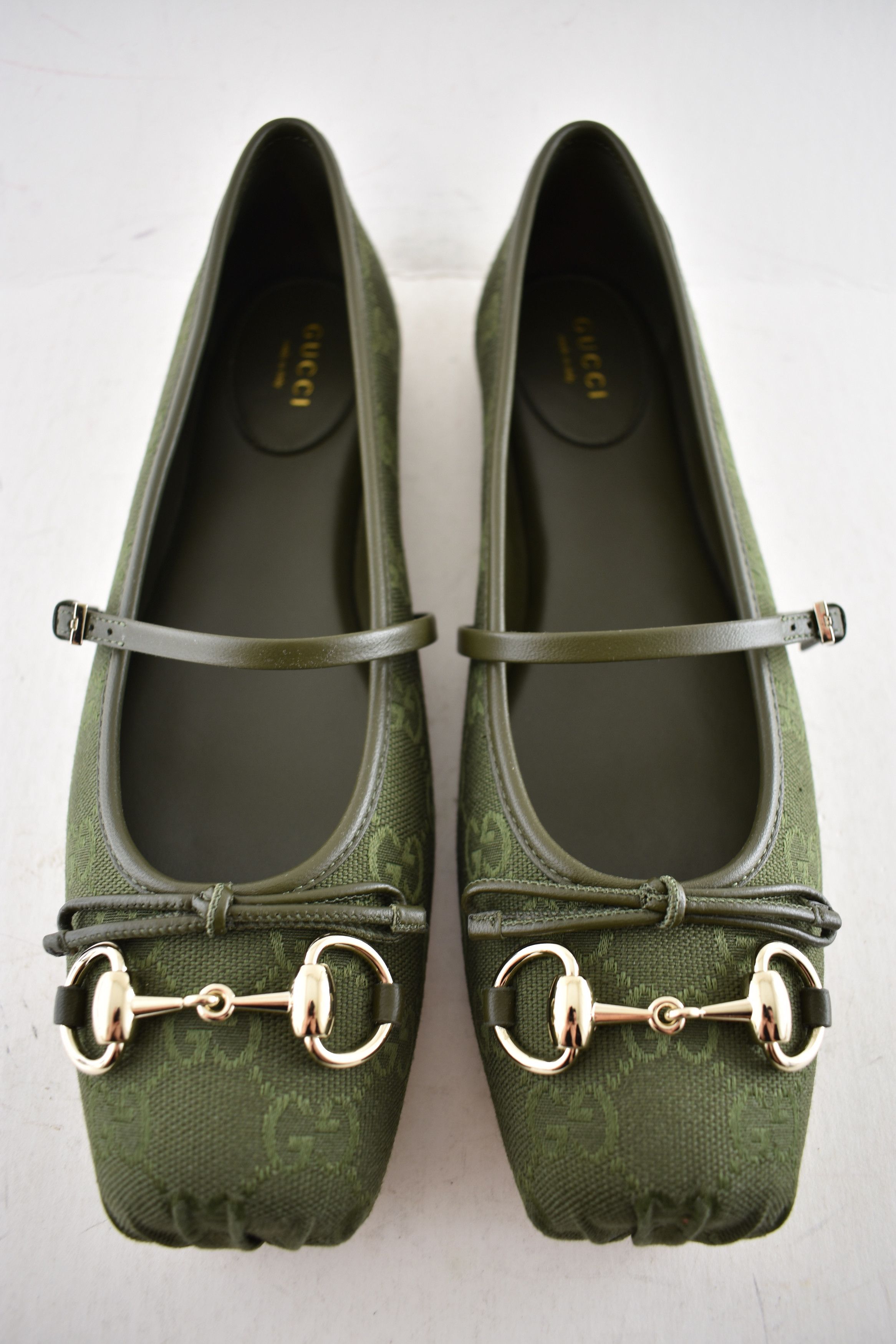 Gucci Gucci GG Logo Horsebit Maryjane Ballerina Ballet Flat 37 Size US 7 / IT 37 - 7 Thumbnail