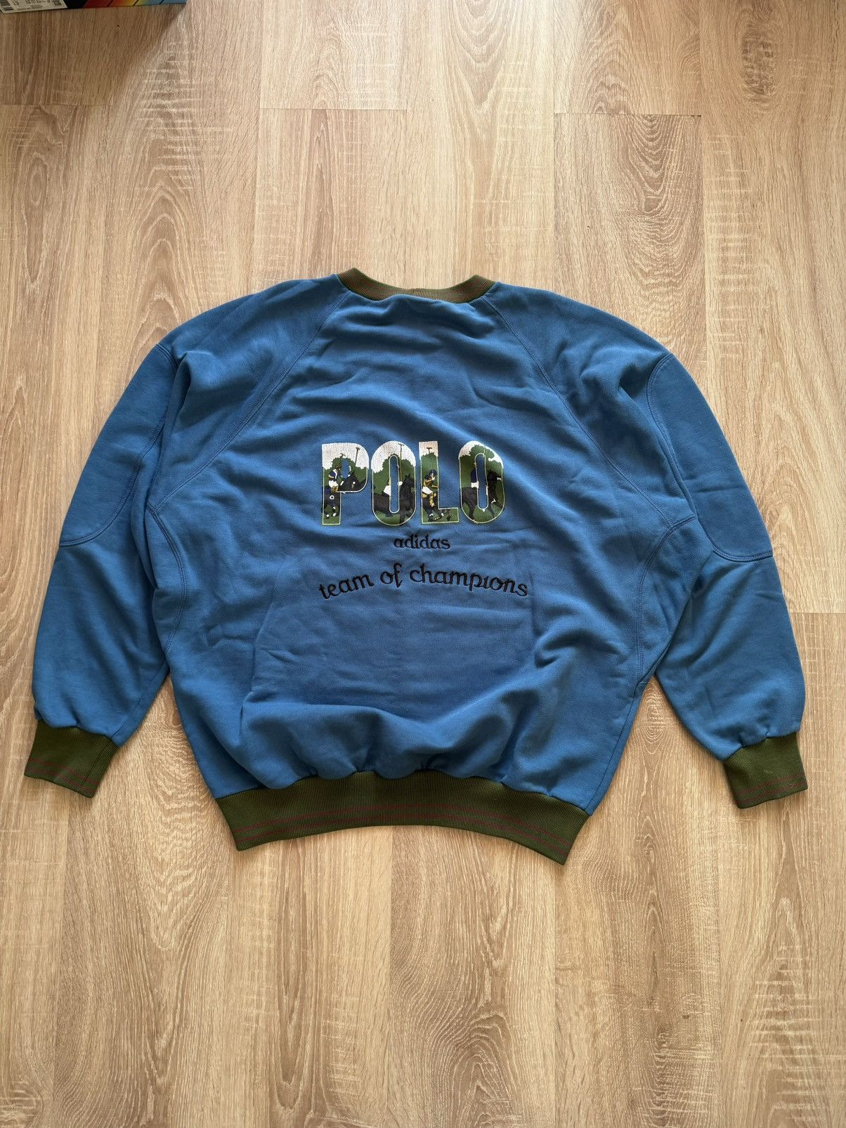 Adidas × Vintage adidas vintage Polo team of champions sweatshirt 70’s-80’s Size US L / EU 52-54 / 3 - 3 Thumbnail