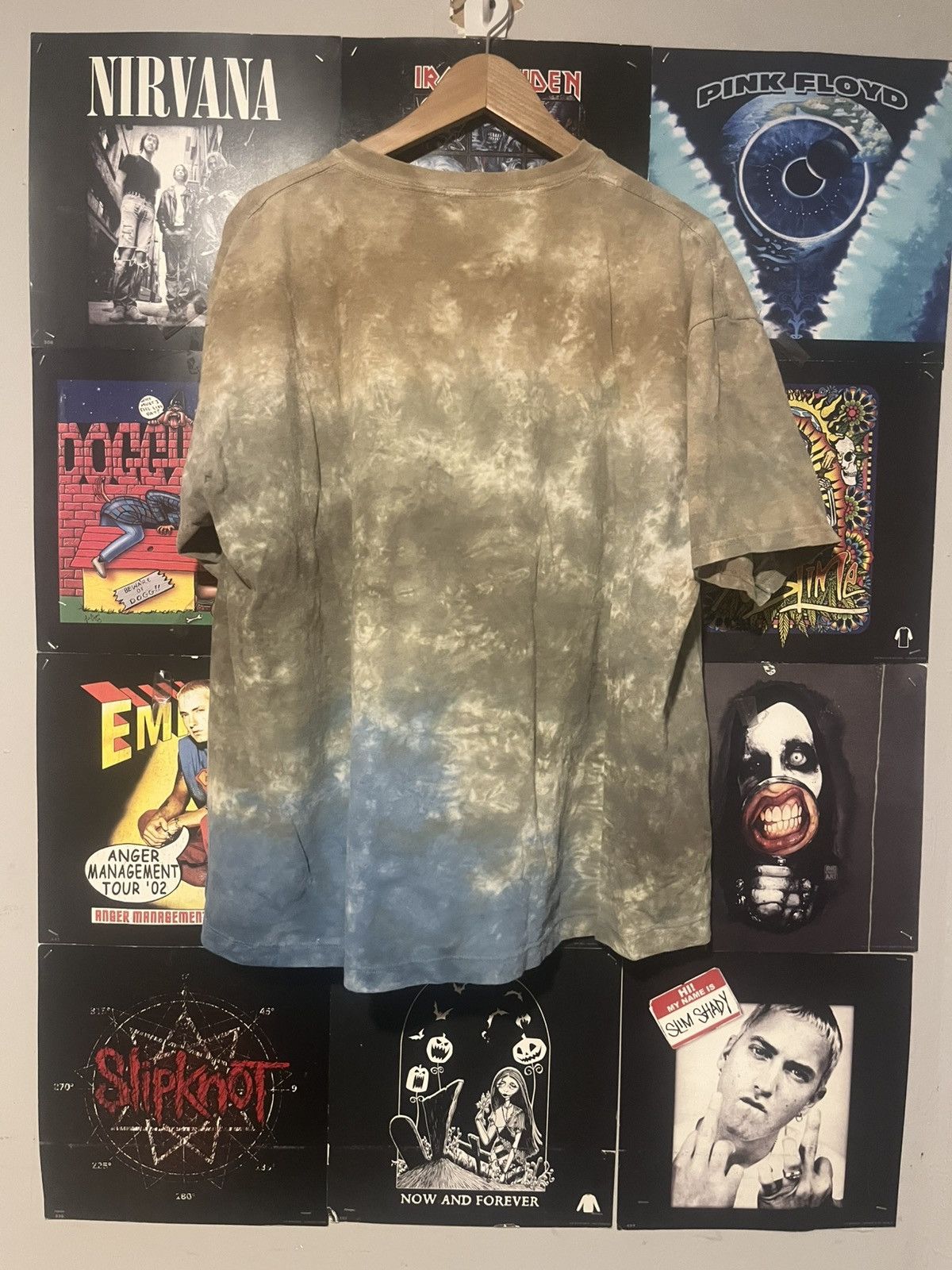 Liquid Blue Y2K 2000’s John Lennon Peace Liquid Blue tye-dye boxy tee Size US XXL / EU 58 / 5 - 8 Thumbnail