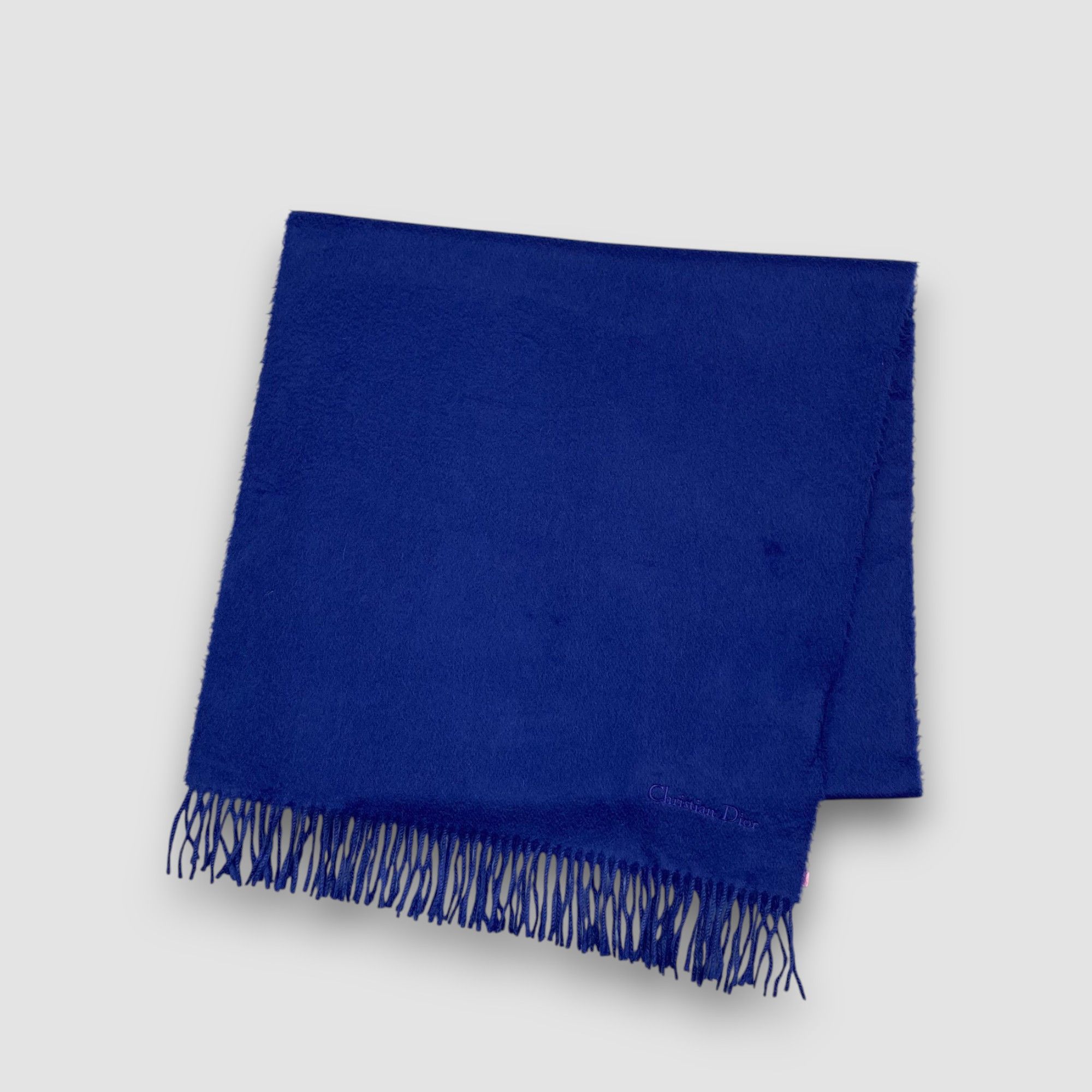 Japanese Brand Vintage Christian Dior Scarf Muffler Wool Shawl Wrap Scarves Size ONE SIZE - 4 Thumbnail