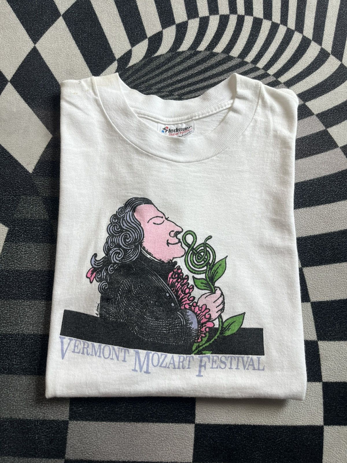 Arts & Science Vintage Vermont MOZART Festival Artwork 80’s-90’s Tshirt Size US M / EU 48-50 / 2 - 1 Thumbnail