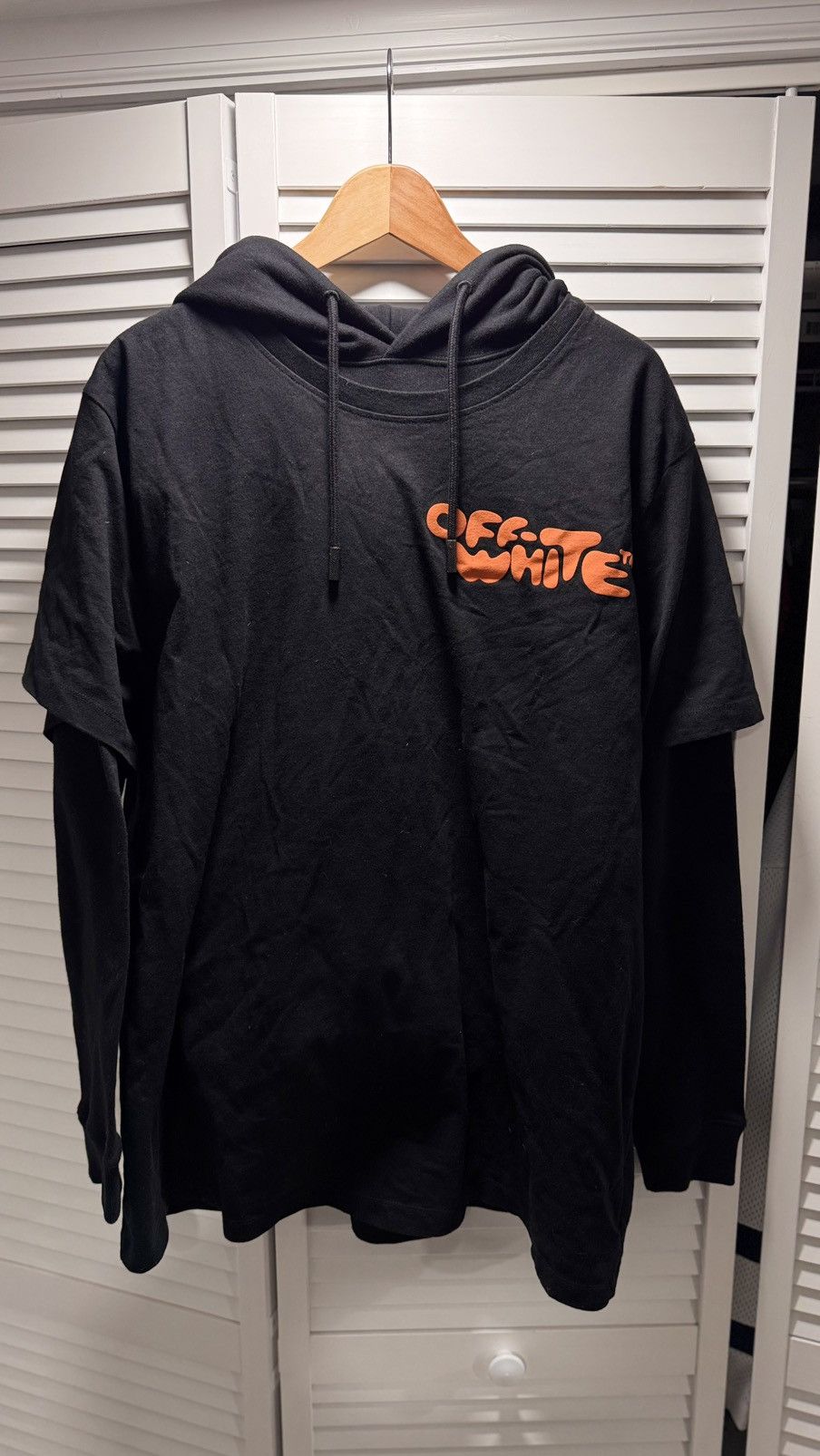 Off-White Offwhite Impressionism T-Shirt Hoodie (Black/Orange) Size US M / EU 48-50 / 2 - 1 Thumbnail