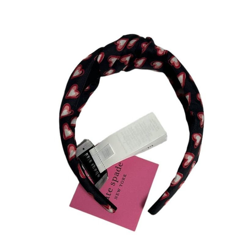 Kate Spade Kate spade Heart Print twisted knot silk headband Size ONE SIZE - 2 Thumbnail