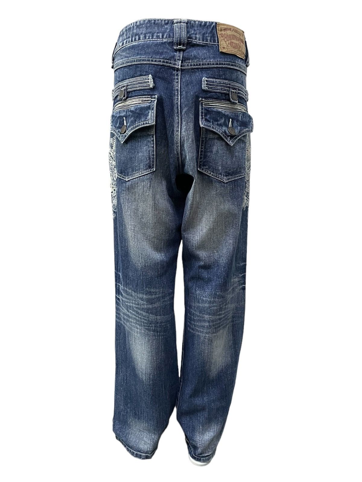 Hysteric Glamour × Japanese Brand × Red Monkey undercover gothic wing skull style baggy loose jeans Size US 34 / EU 50 - 4 Thumbnail