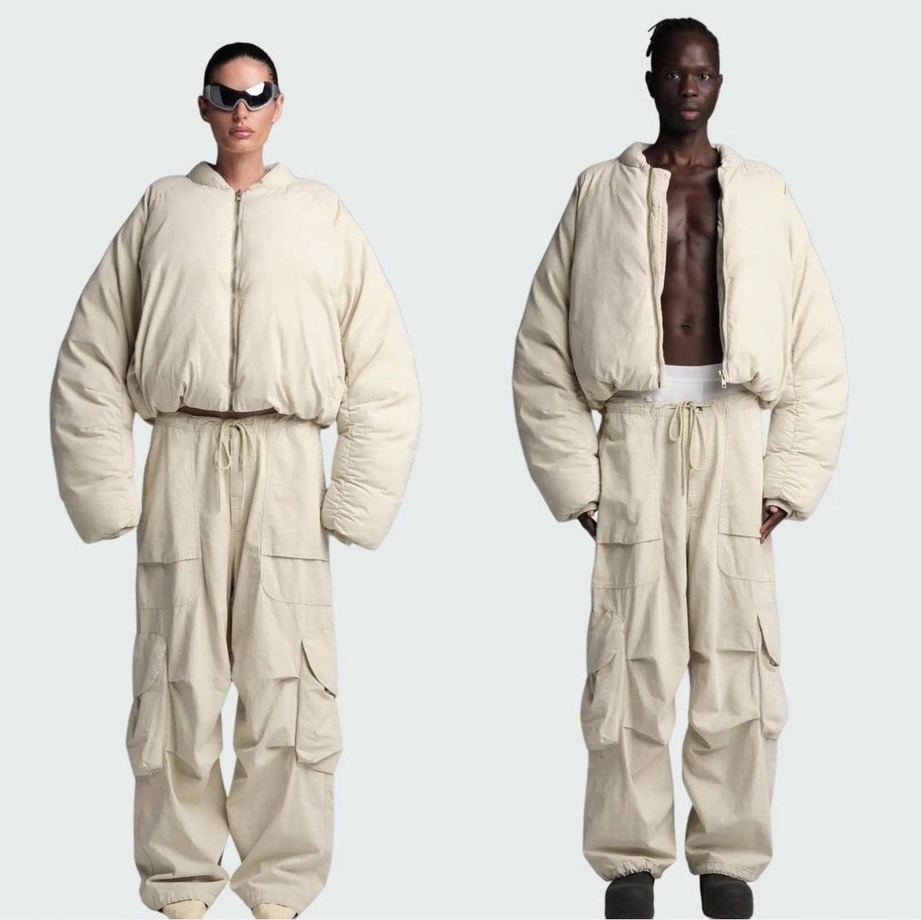 Entire Studios Entire Studios PILLOW BOMBER OFF WHITE UNISEX Size US S / EU 44-46 / 1 - 1 Thumbnail