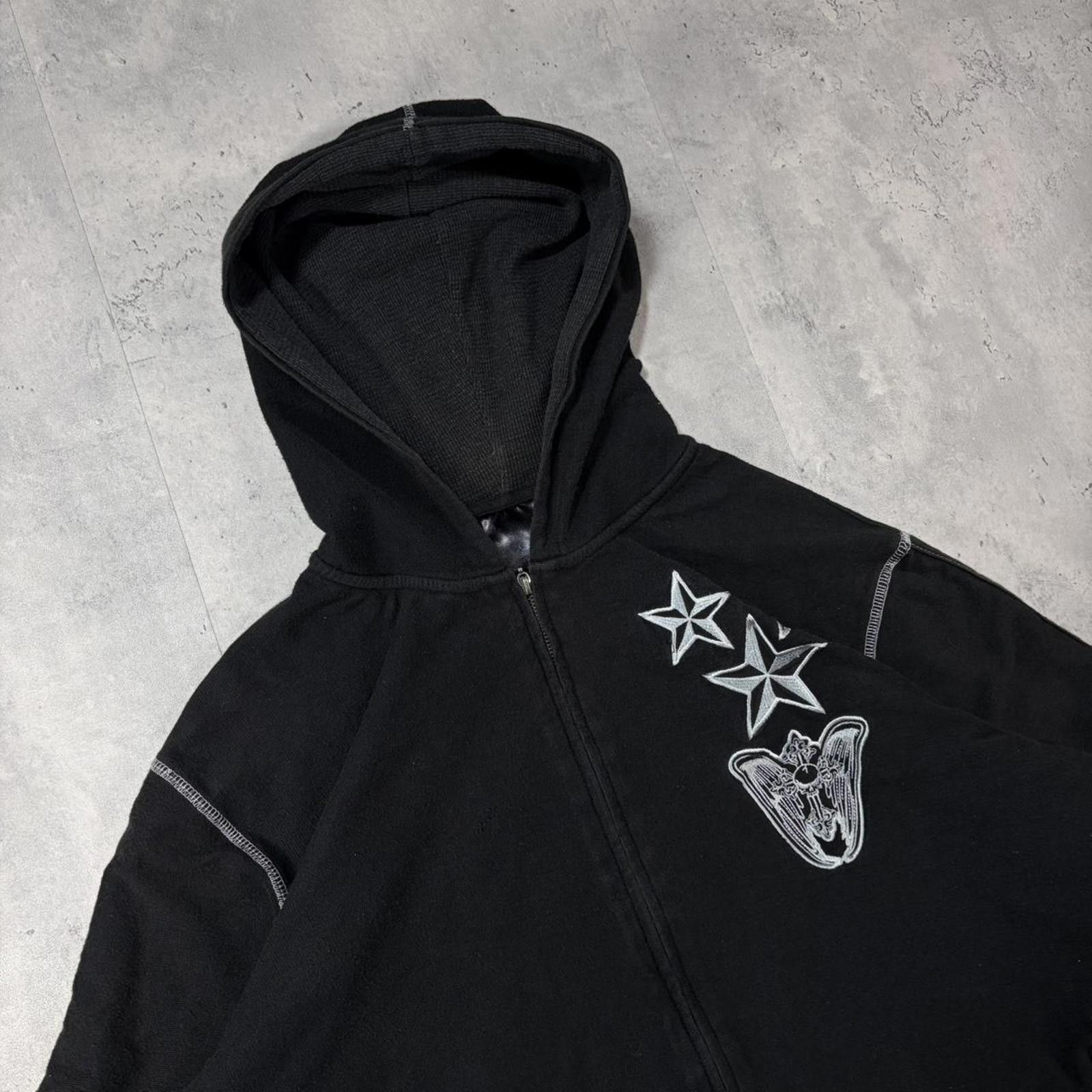 Other Y2L Black Label Grunge Thermal Lined Gothic Zip Up Hoodie Size US L / EU 52-54 / 3 - 5 Thumbnail