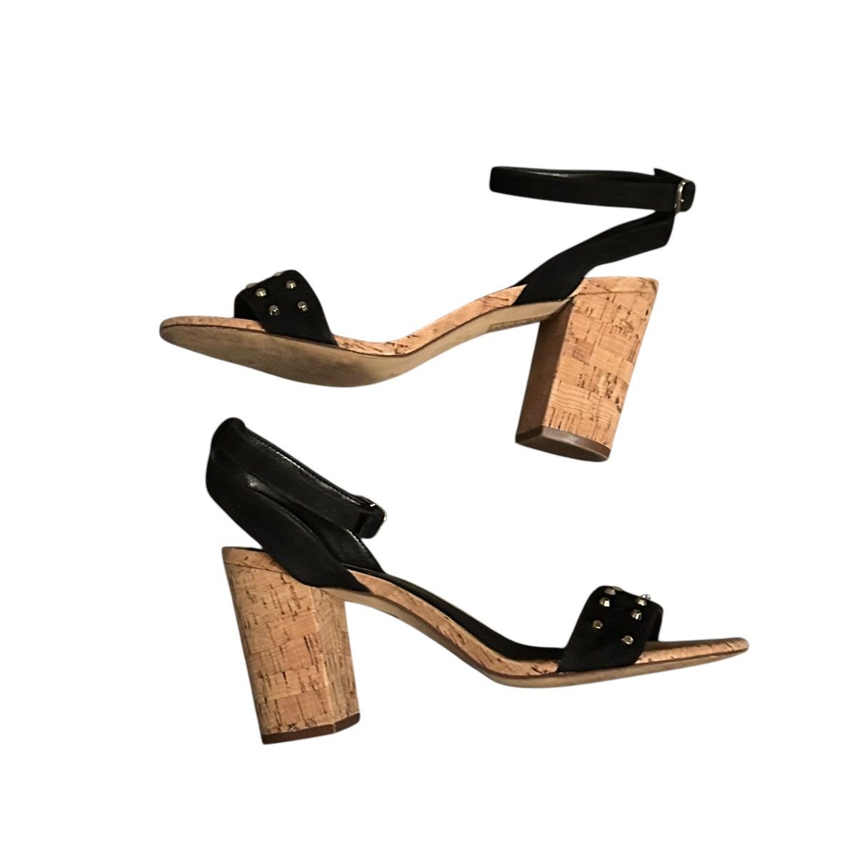 White House Black Market White House Black Market cork heel studded sandals Size US 8.5 / IT 38.5 - 3 Thumbnail