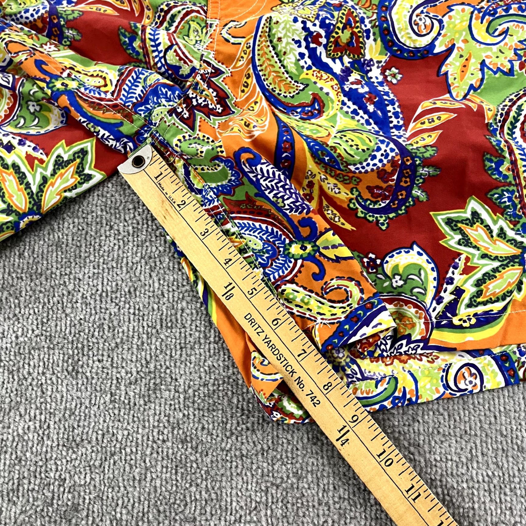 Polo Ralph Lauren POLO RALPH LAUREN Swim Trunks Mens 32 x 7" Unlined Paisley Board Shorts Size US XS / EU 42 / 0 - 6 Thumbnail