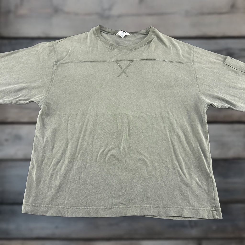 Levi's VINTAGE Levi's Shirt Mens XL Green Long Sleeve Solid Knit Cotton 90s T-Shirt Size US XL / EU 56 / 4 - 1 Thumbnail