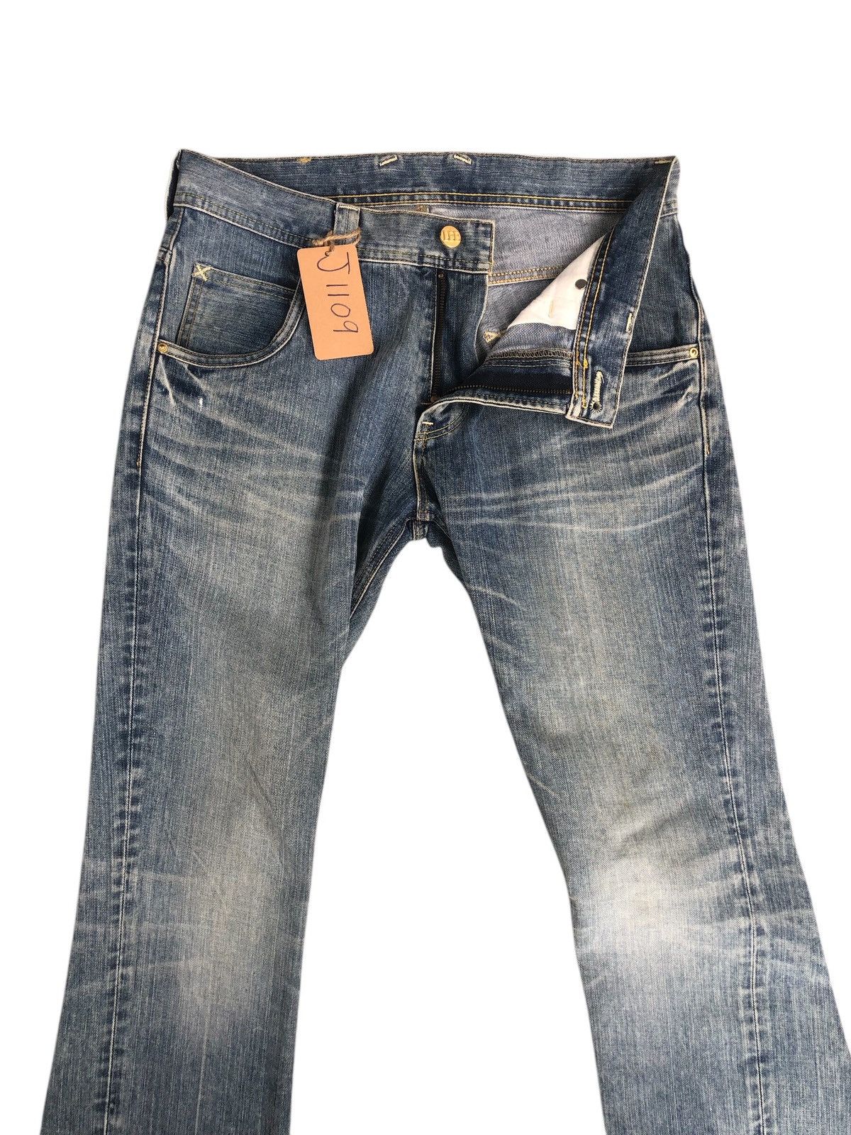 If Six Was Nine Japanese Lee Flared Jeans Distressed Jeans Size US 33 - 3 Thumbnail