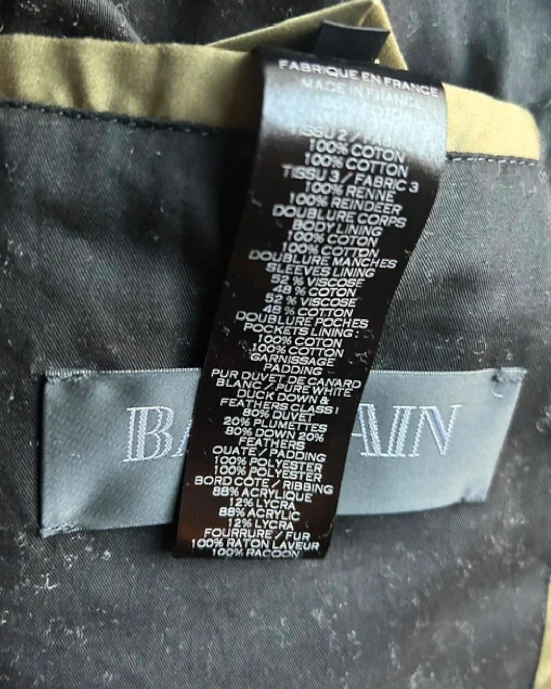 Balmain RACOON FUR / GOOSE DOWN CAMO JACKET Size US L / EU 52-54 / 3 - 5 Thumbnail