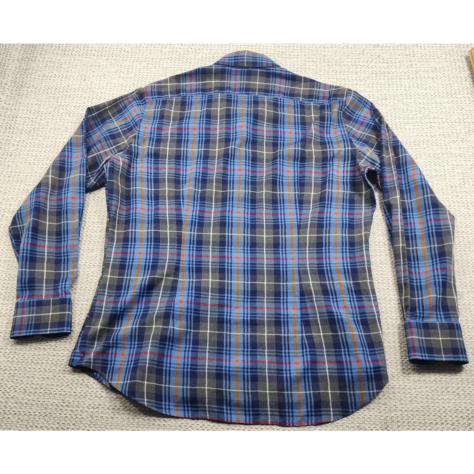 Vintage Sam Malouf Shirt Mens XL Plaid Button Down Long Sleeve Luxury Made in Romania Size US XL / EU 56 / 4 - 4 Thumbnail