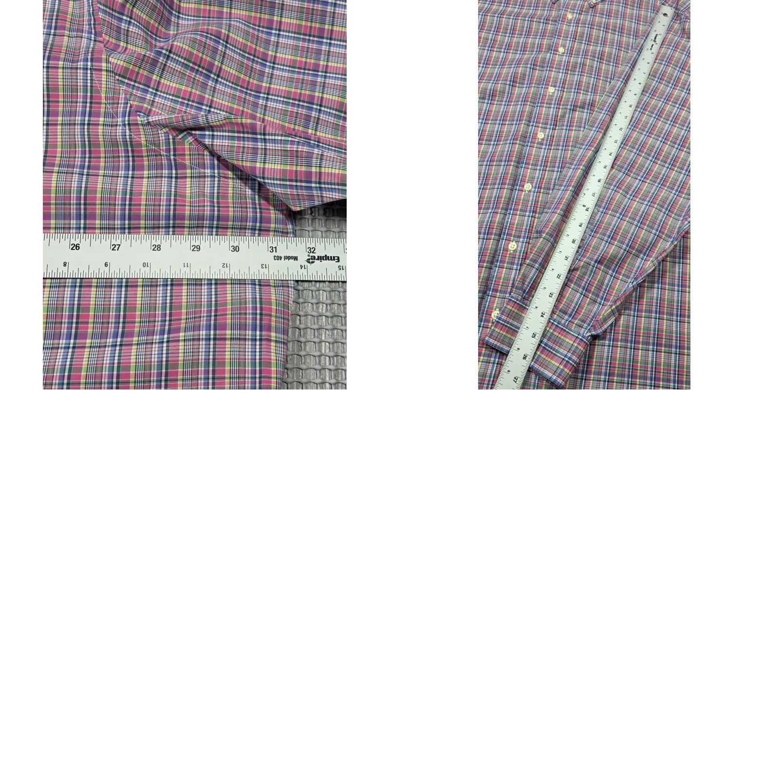Polo Ralph Lauren Polo Ralph Lauren Button-Up Shirt Multicolor Plaid Poplin Long Sleeve Mens 3XB Big & Tall Button-Down OCBD Polo Shirt Size US XXL / EU 58 / 5 - 9 Thumbnail
