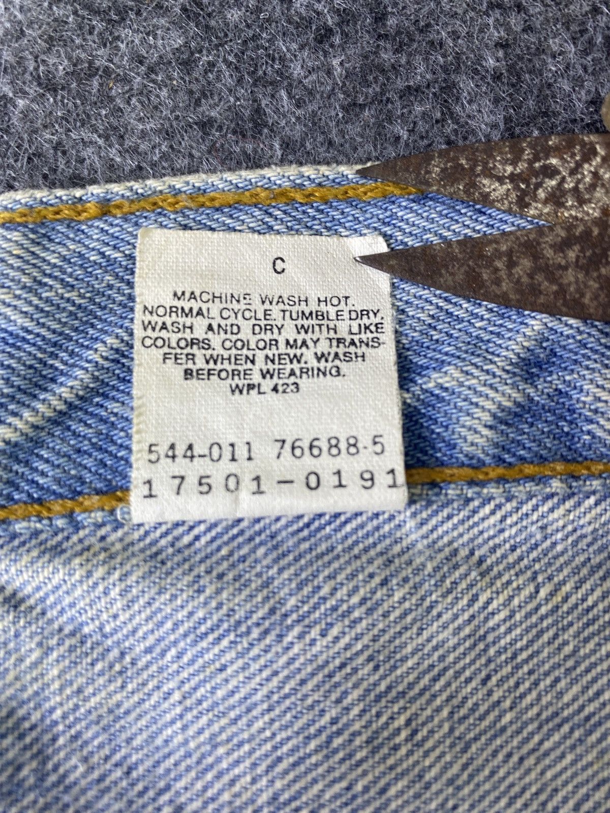 Jean × Levi's × Vintage Vintage Levis Distress Jeans - J914 Size 29" - 8 Thumbnail