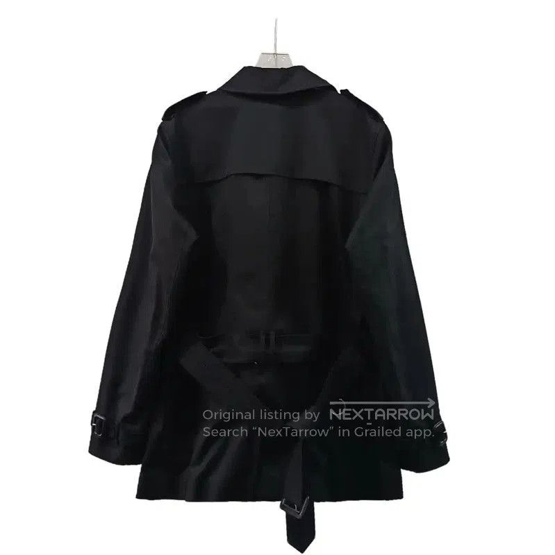 Burberry Burberry Men's Black Polyester Trench Coat. Size US XL / EU 56 / 4 - 2 Thumbnail