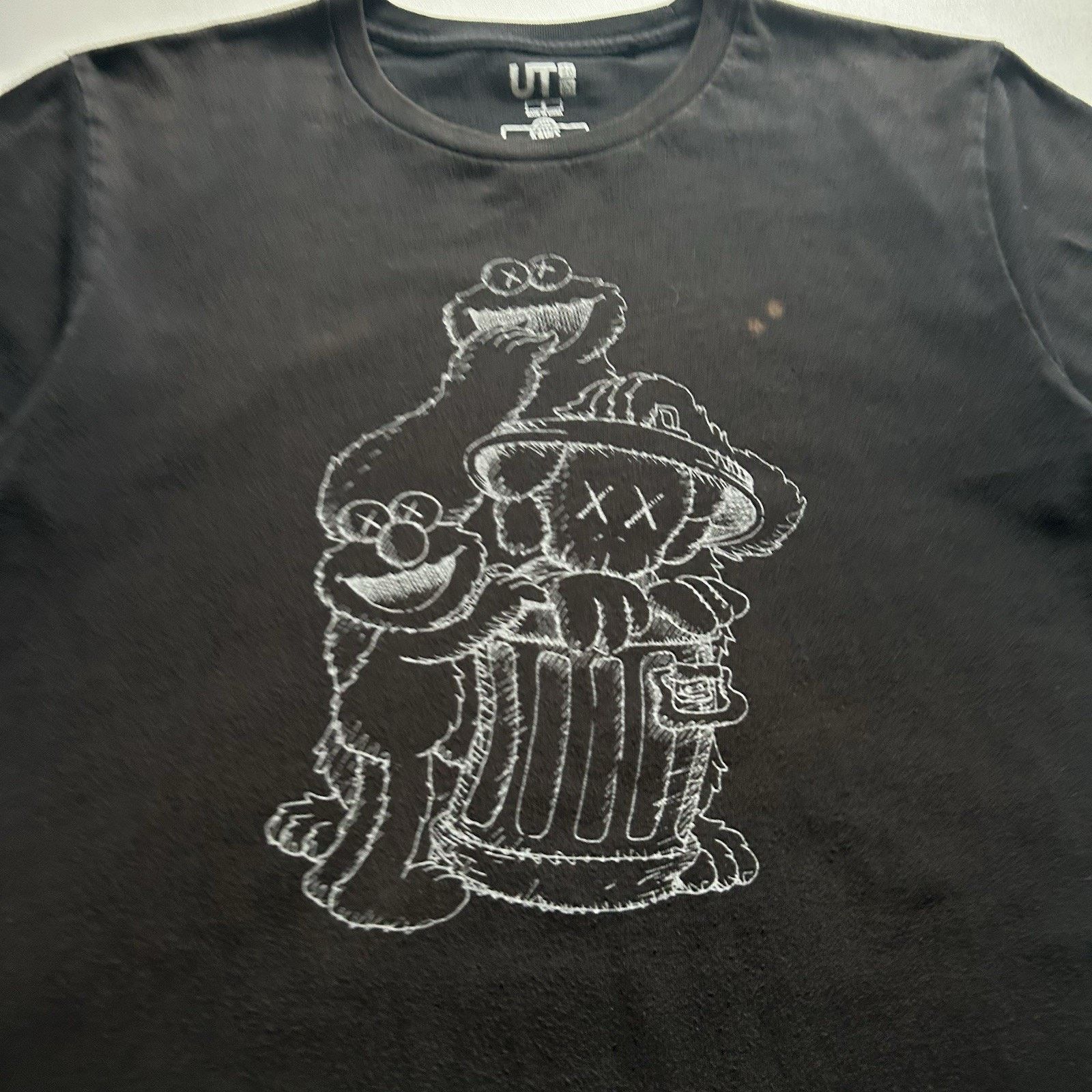 Kaws × Uniqlo Kaws x Uniqlo x Sesame Street T-Shirt Black Small Faded Rare Size US S / EU 44-46 / 1 - 2 Thumbnail