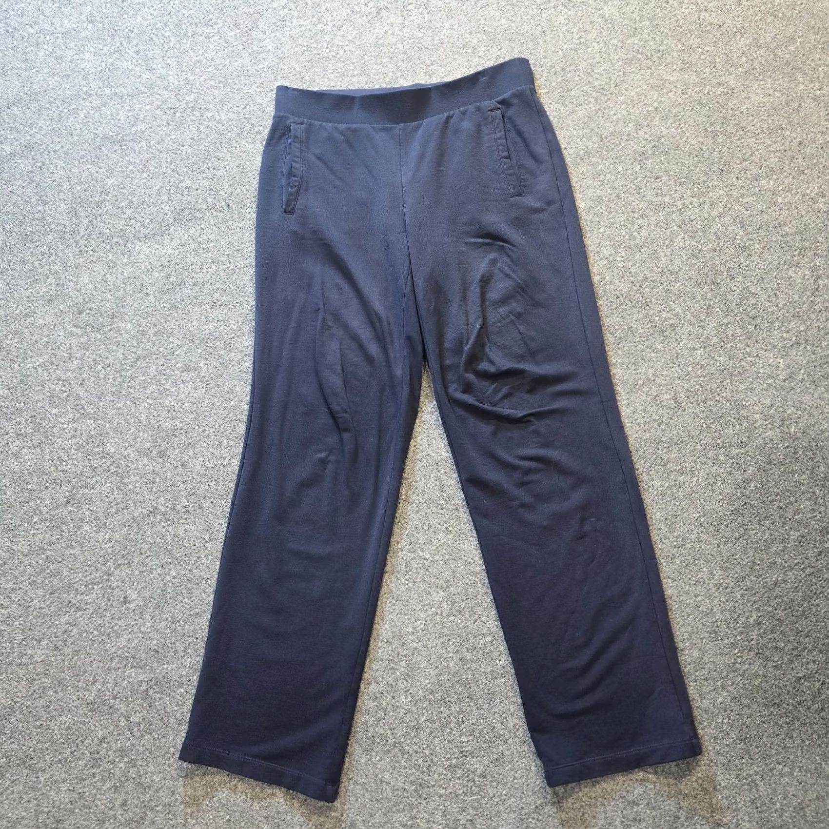 Talbots Talbots Pants Women Size Small Navy Blue Relaxed Pull On Sweatpants Casual Size 28" / US 6 / IT 42 - 2 Thumbnail