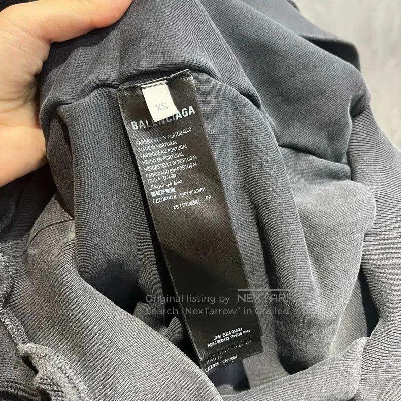 Balenciaga Balenciaga Black Printed Crewneck Sweatshirt. Size US XS / EU 42 / 0 - 5 Thumbnail