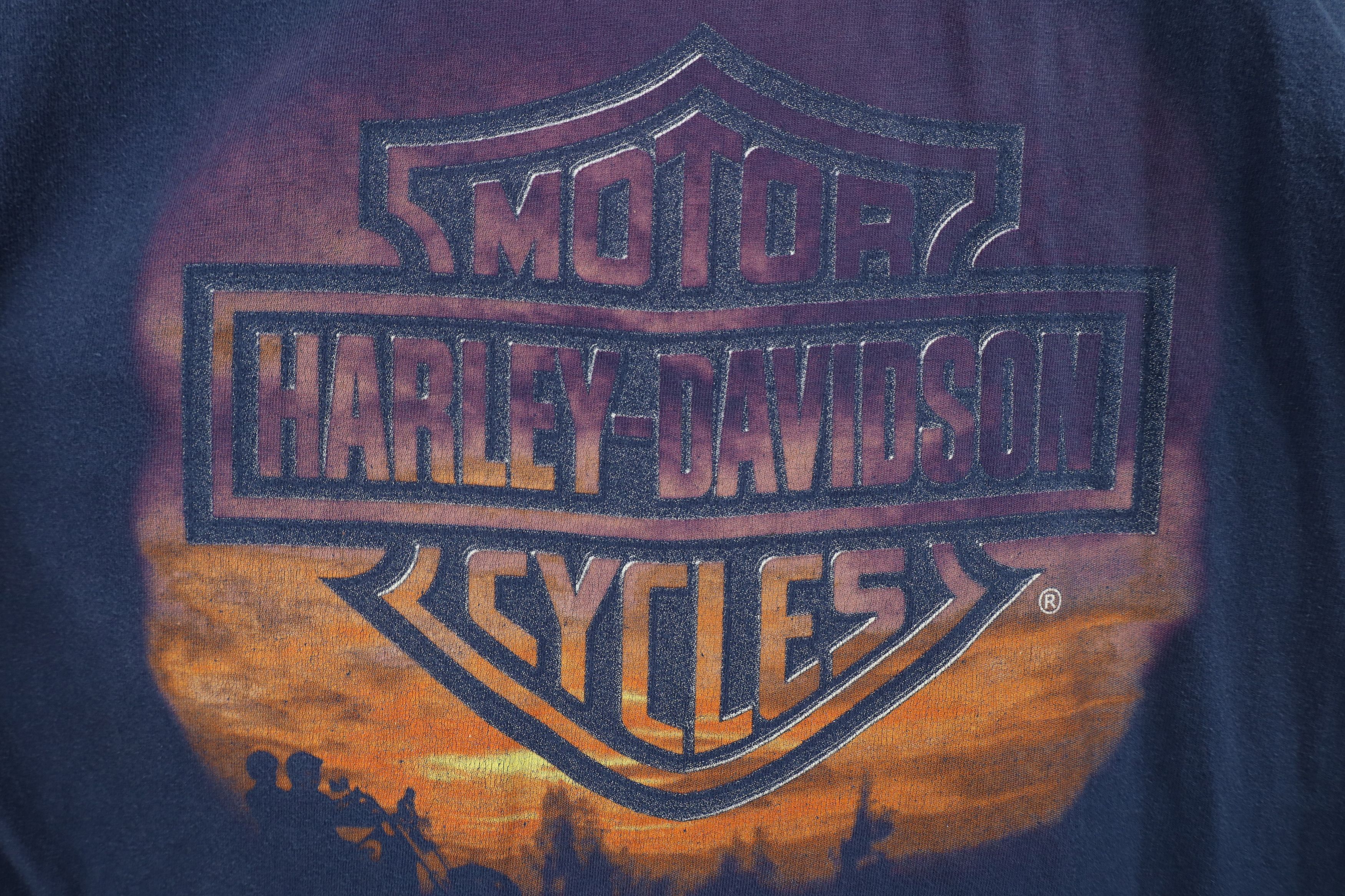 Harley Davidson Vintage Y2K 2000 Harley Davidson Eagle Fire T-Shirt USA Size US L / EU 52-54 / 3 - 4 Thumbnail