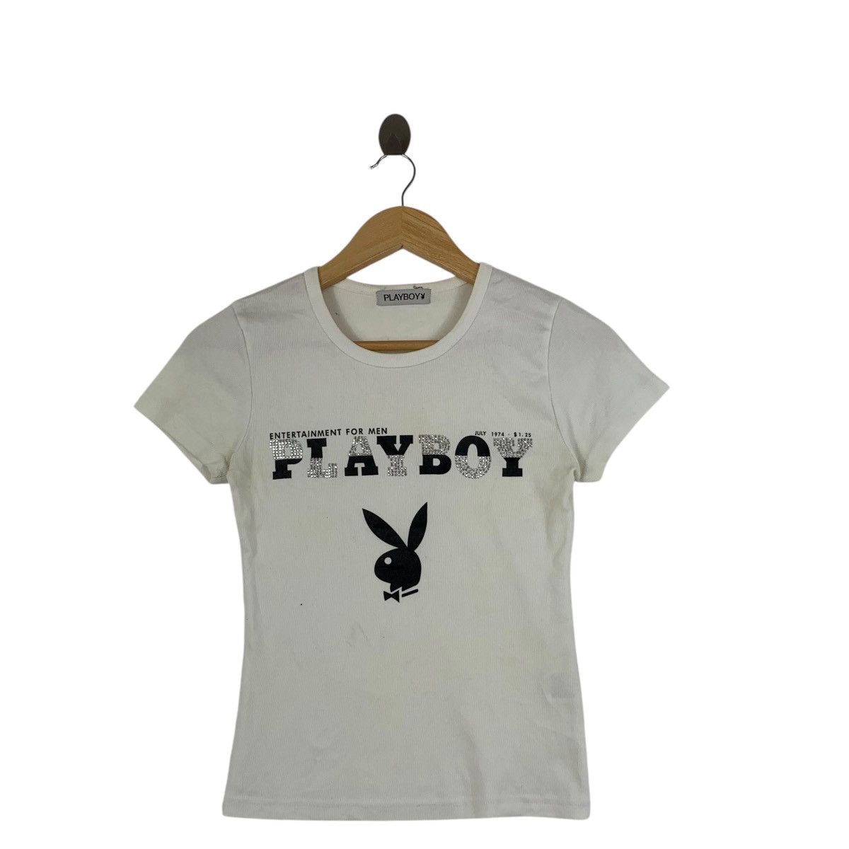 Playboy Vintage PLAYBOY x SUPERLOVERS TOKYO Bling Tee Shirt Top Size XXS / US 00 / IT 34 - 1 Thumbnail