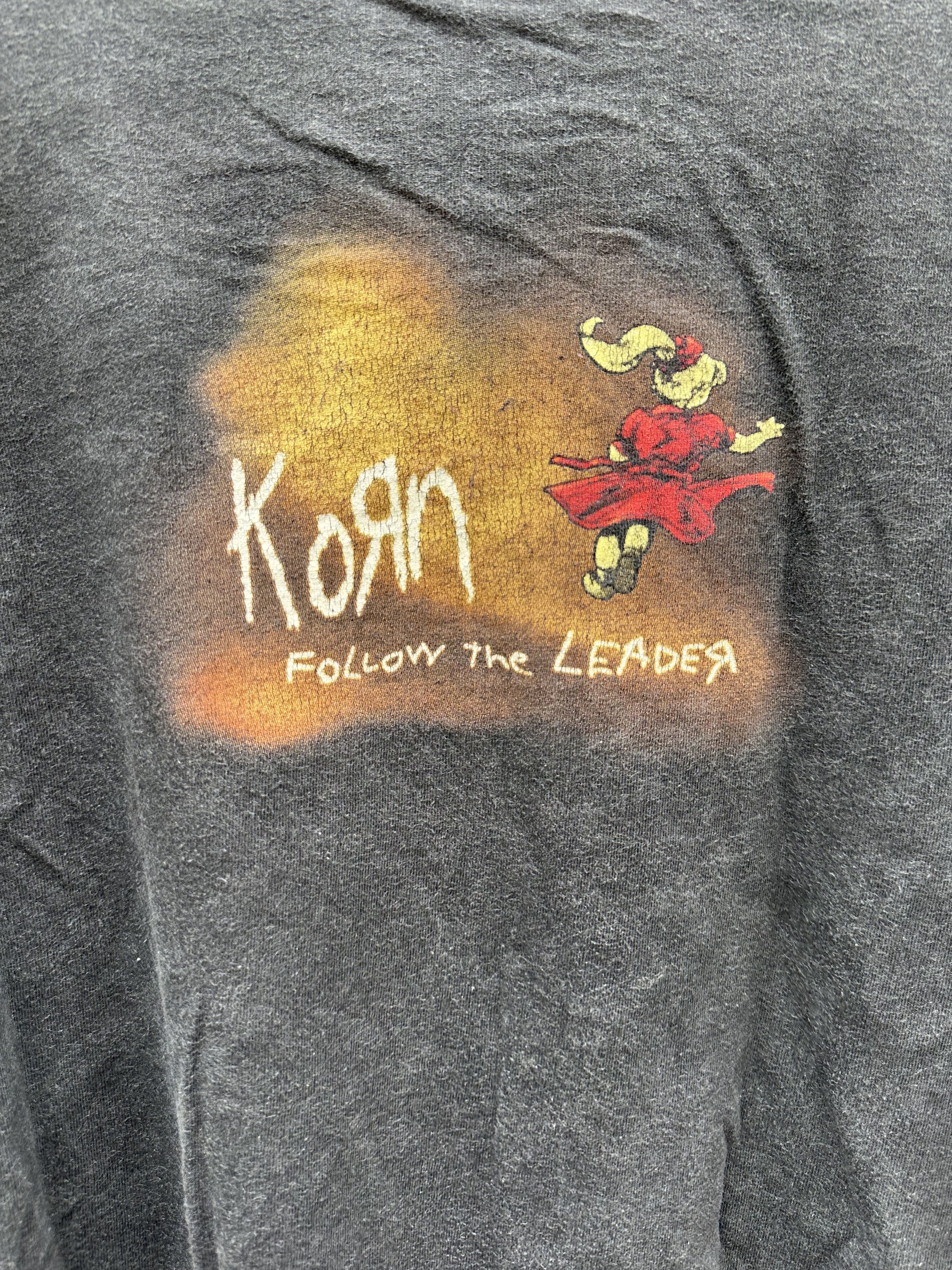 Giant Vintage 90s Korn “Follow the Leader” Rare Nu Metal T-Shirt Size US XL / EU 56 / 4 - 6 Thumbnail