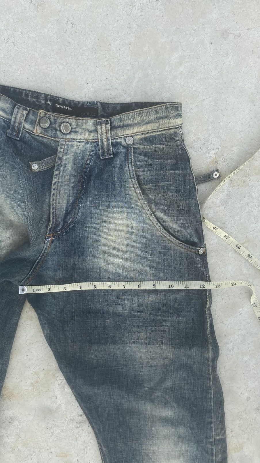 Energie Y2K Distressed MultiZip Energie x Sixty Denim Size US 29 - 14 Thumbnail