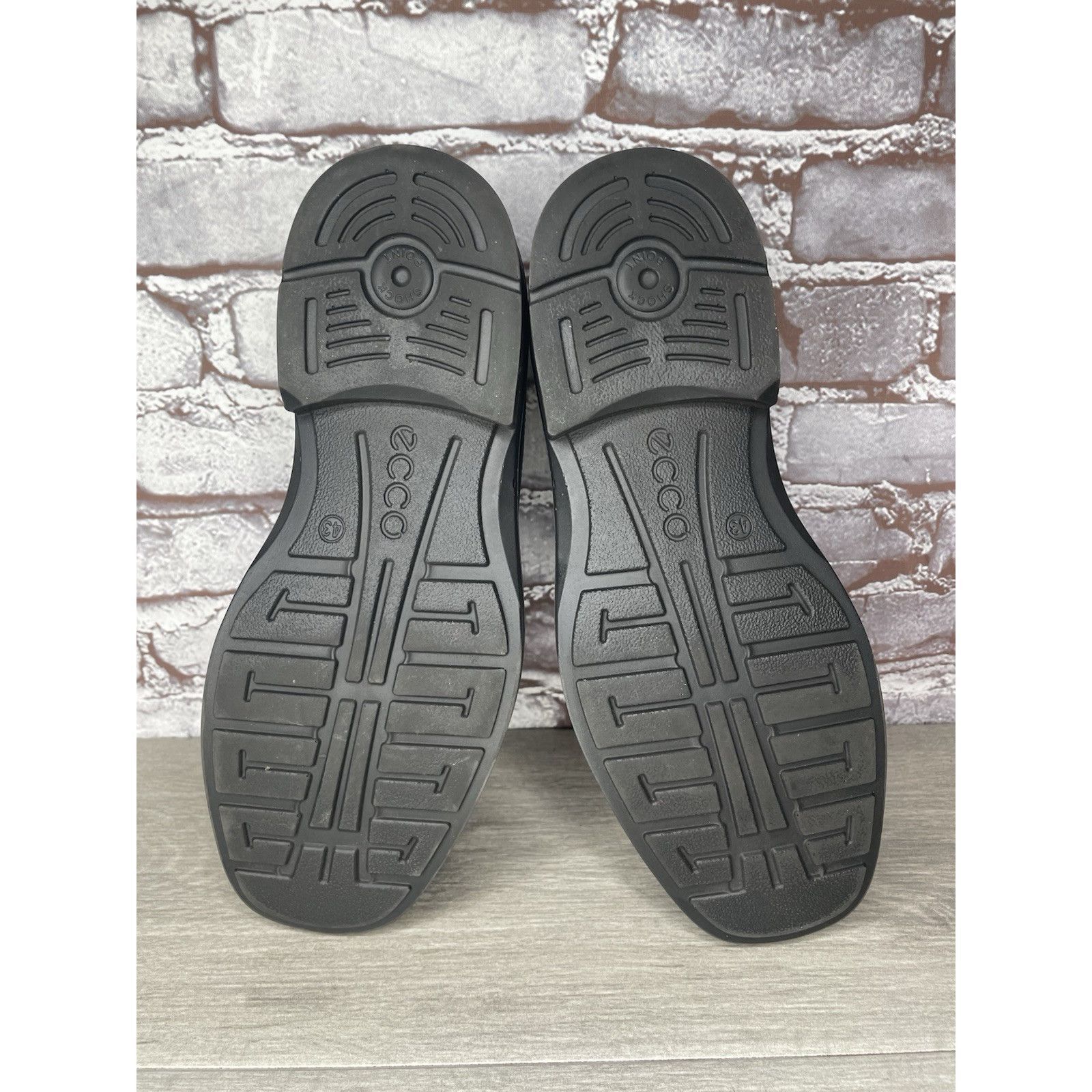 Ecco Ecco Black Leather Apron Toe Slip On Casual Loafers Shoes Me Size US 10 / EU 43 - 6 Thumbnail