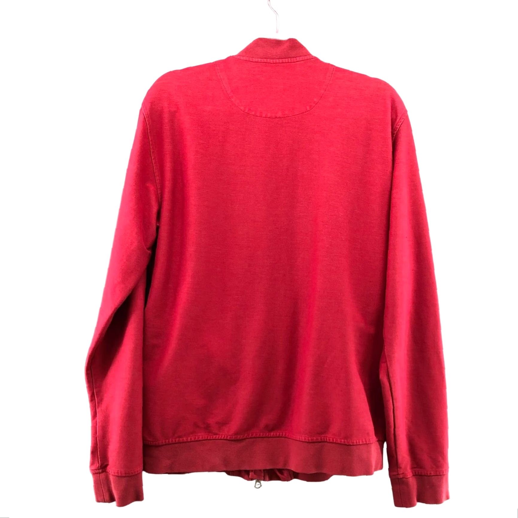Vintage VINTAGE Frank & Oak Sweatshirt Men M Red Full Zip Stand Collar Cotton Blend Fleece Size US M / EU 48-50 / 2 - 2 Thumbnail