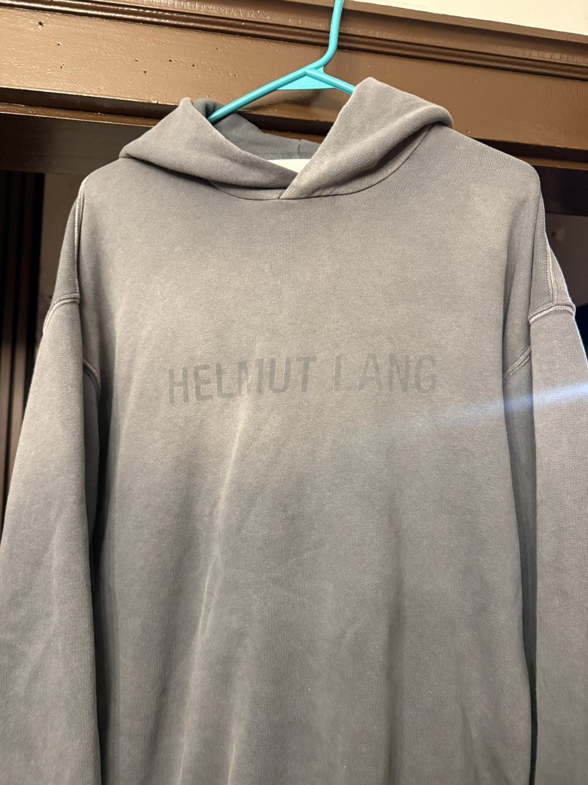 Helmut Lang Helmut Lang Lazer Studio Hoodie Size Medium Grey Size US M / EU 48-50 / 2 - 2 Thumbnail