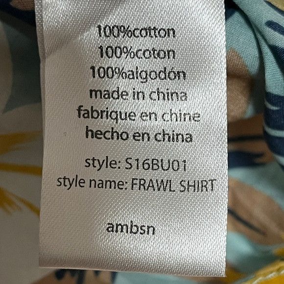 Other ambsn FRAWL Hawaiian Shirt - 100% Cotton Tropical Print Size US M / EU 48-50 / 2 - 6 Thumbnail