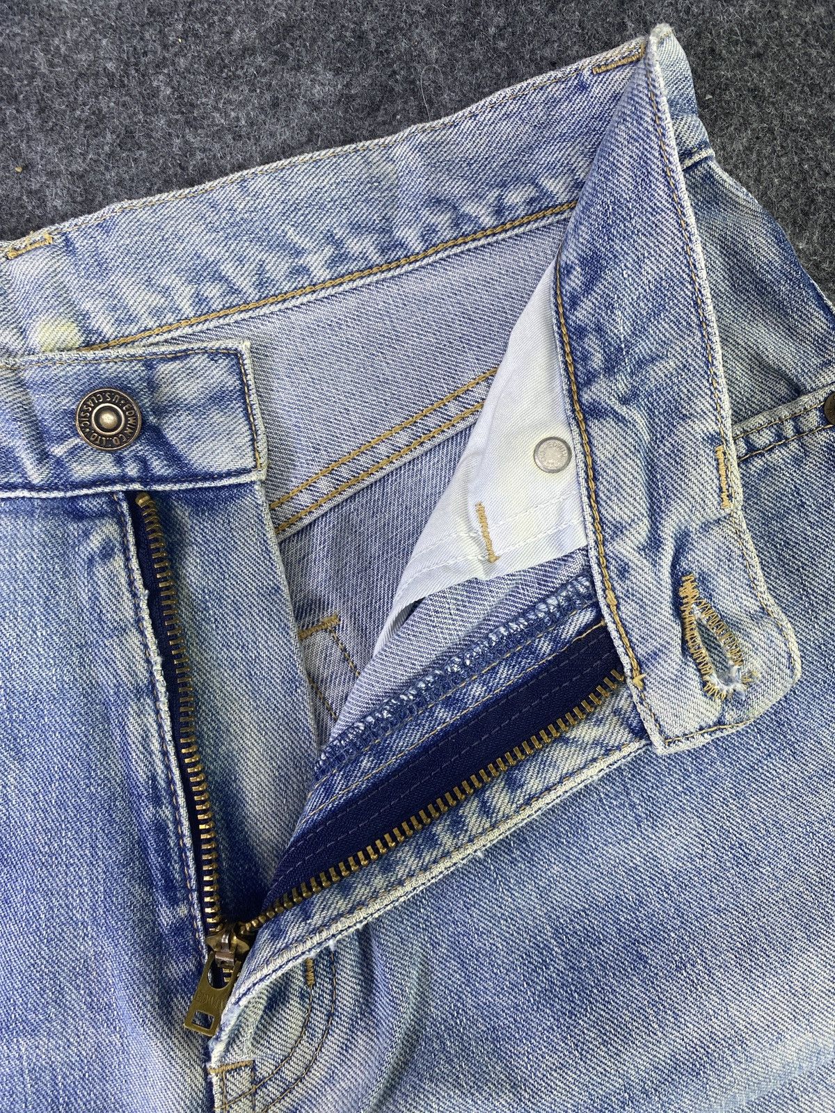 Edwin × Japanese Brand × Jean Edwin 604 Distress Blue Wash Denim - J903 Size US 29 - 5 Thumbnail