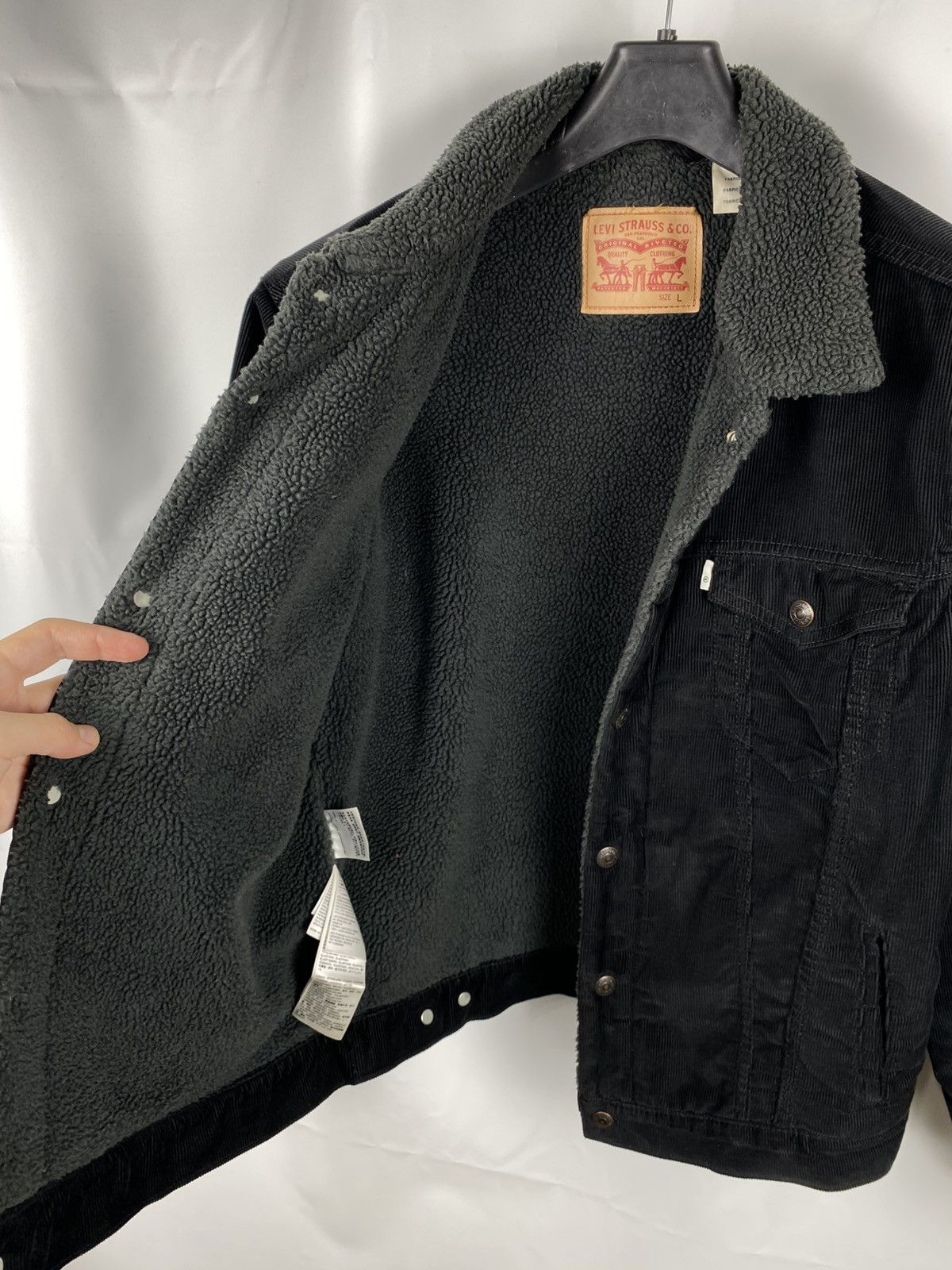Levi's Levis Denim Sherpa Jacket Corduroy Men size L Size US L / EU 52-54 / 3 - 10 Thumbnail