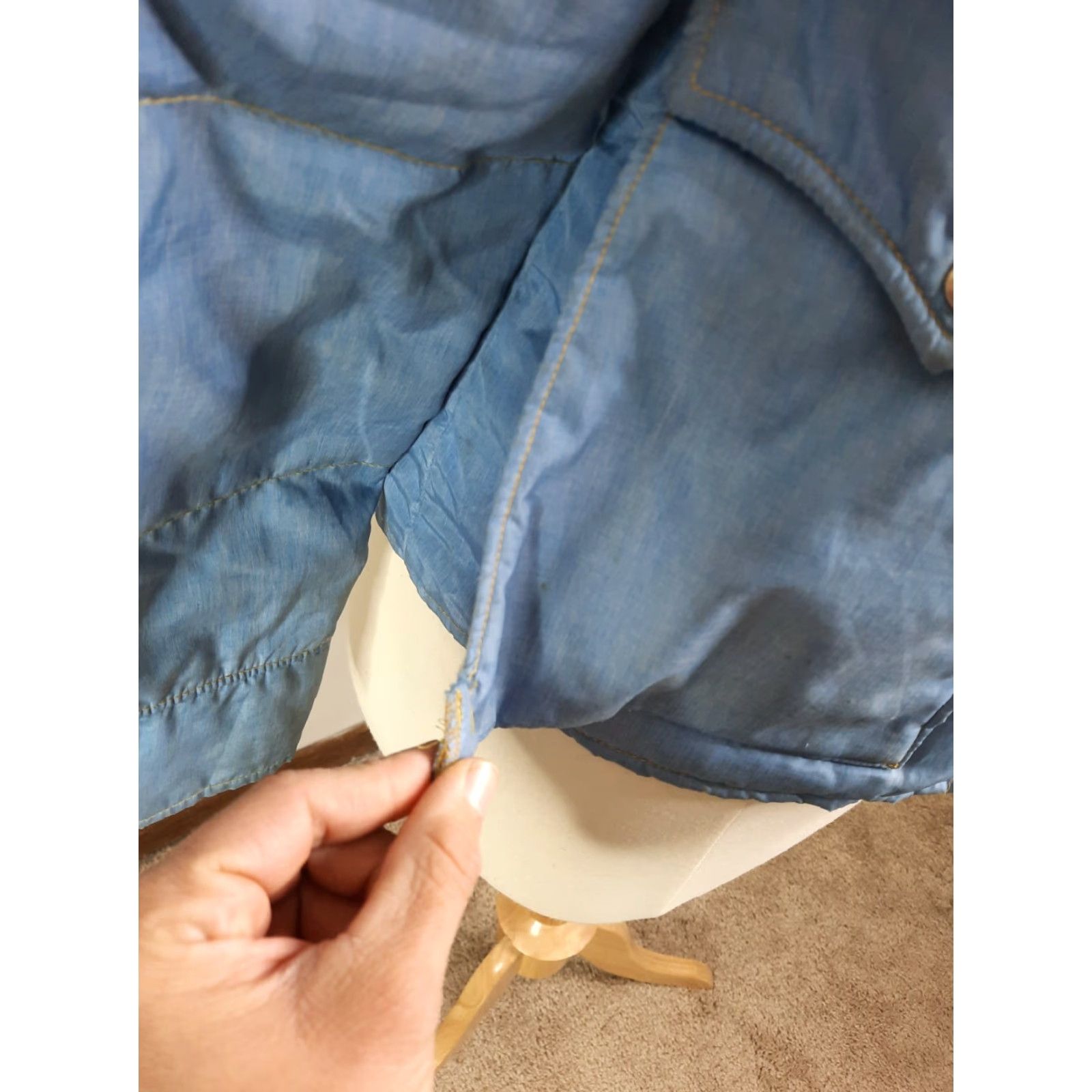 Vintage VINTAGE Alpine Design Blue Ski Jacket Down Winter Coat Quilted Puffer 70s 80s Size L / US 10 / IT 46 - 3 Thumbnail