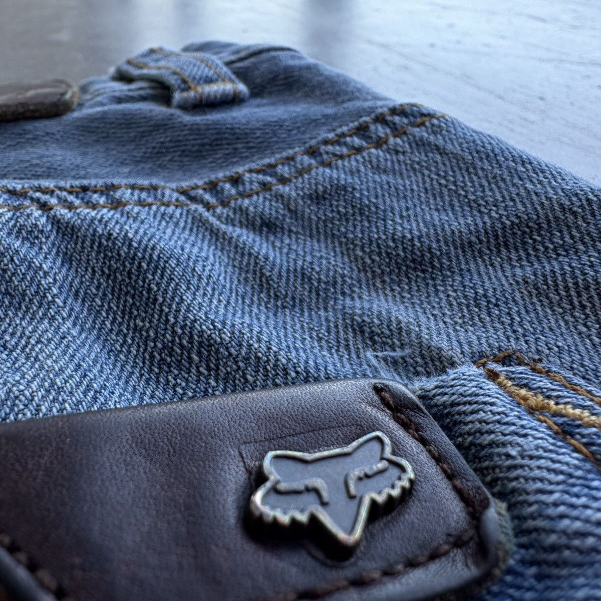 Fox Racing Y2K Fox Racing 32x32 Duster Style Denim Jeans blue Baggy Size US 32 / EU 48 - 7 Thumbnail