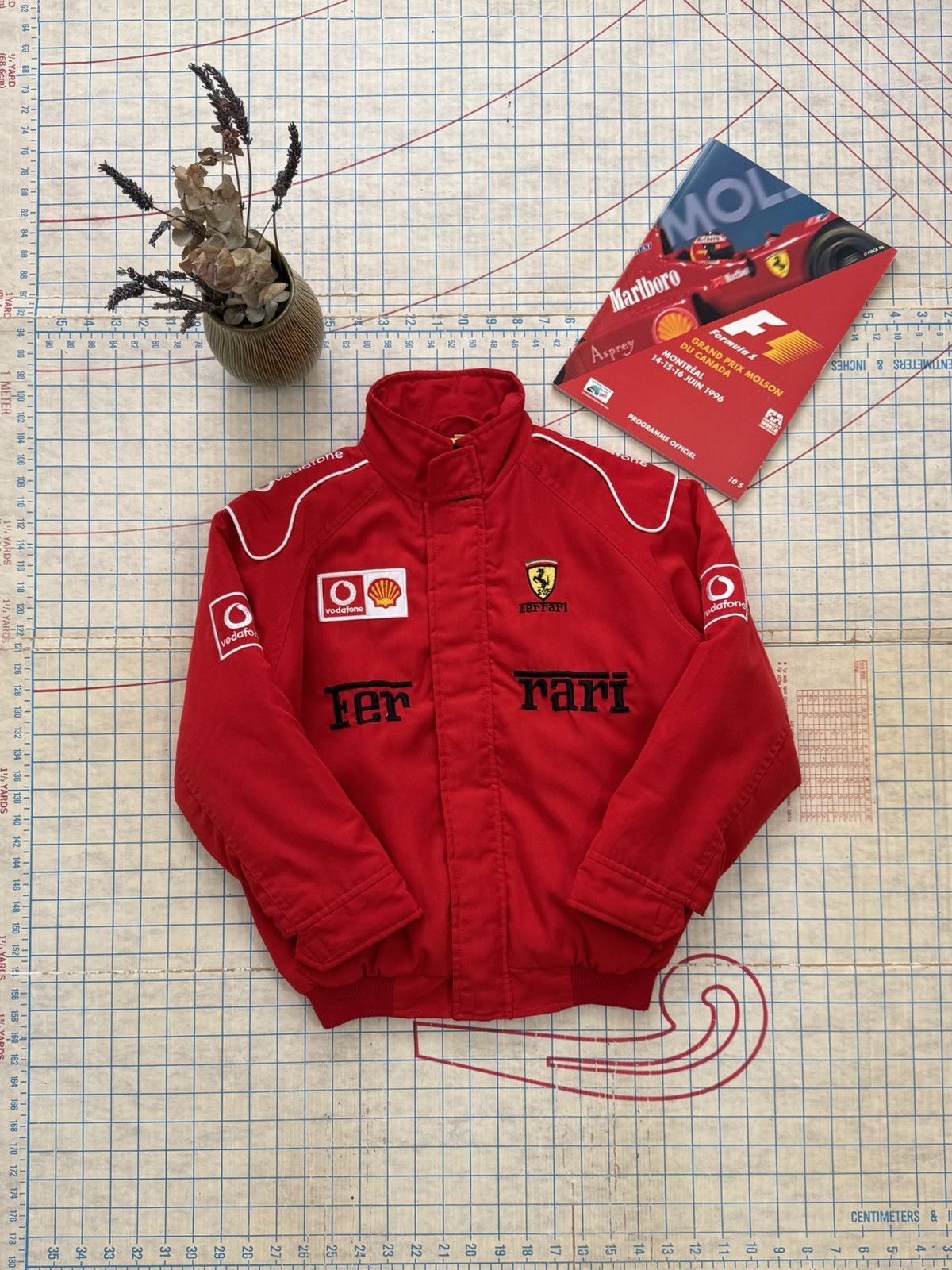 Ferrari Vintage Ferrari Nice Man Youth XL Racing Jacket Red 90’s Size US XXS / EU 40 - 3 Thumbnail