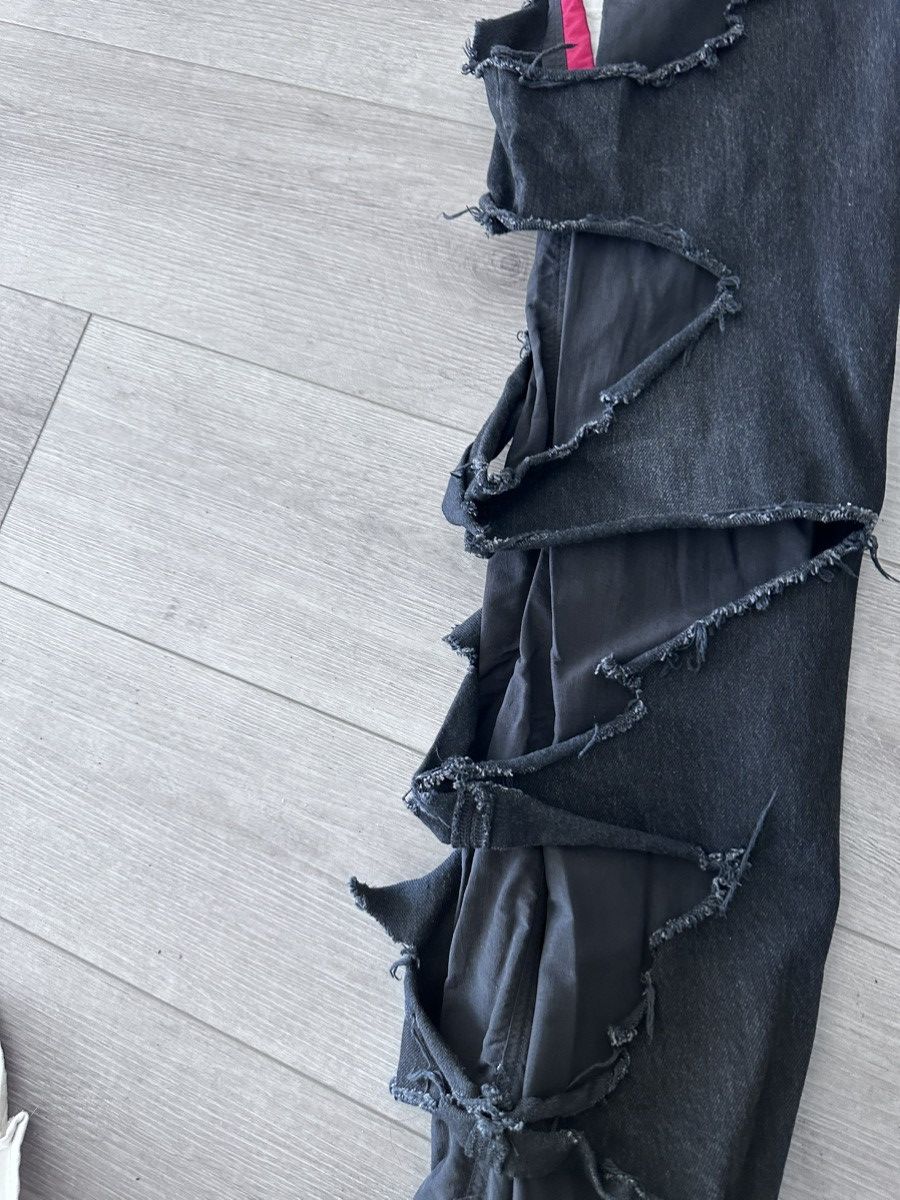 Balenciaga Balenciaga - Distressed Denim Slashed In Black Sweats Size US 28 / EU 44 - 7 Thumbnail