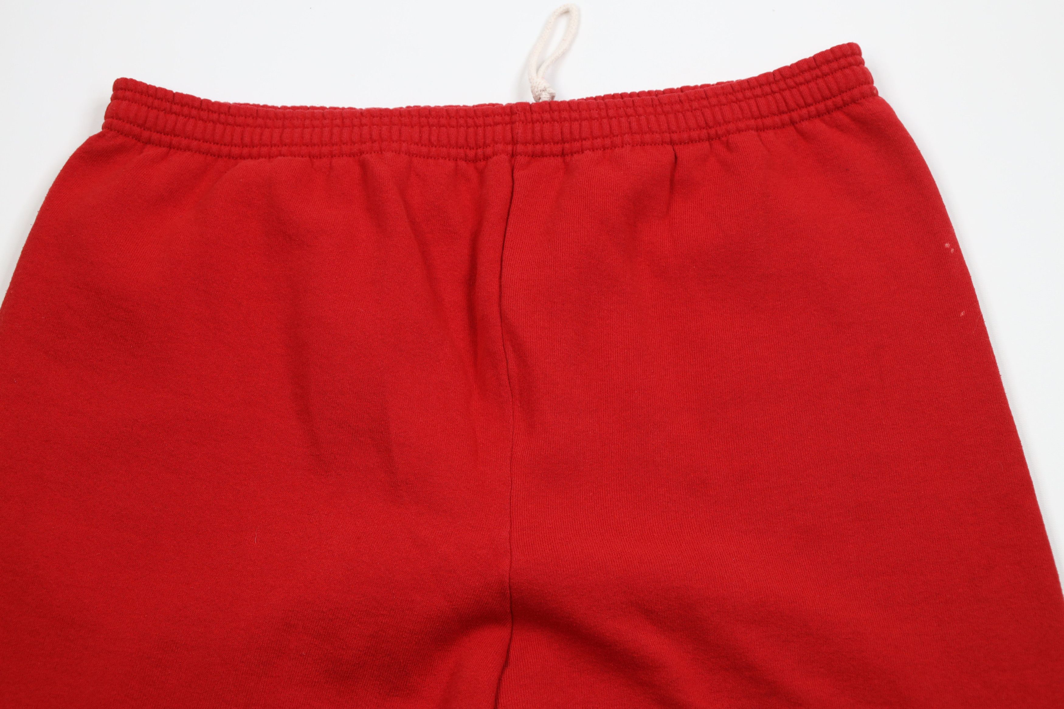 Vintage Vintage 90s Streetwear Blank Sweatpants Joggers Red USA Size US 42 / EU 58 - 2 Thumbnail