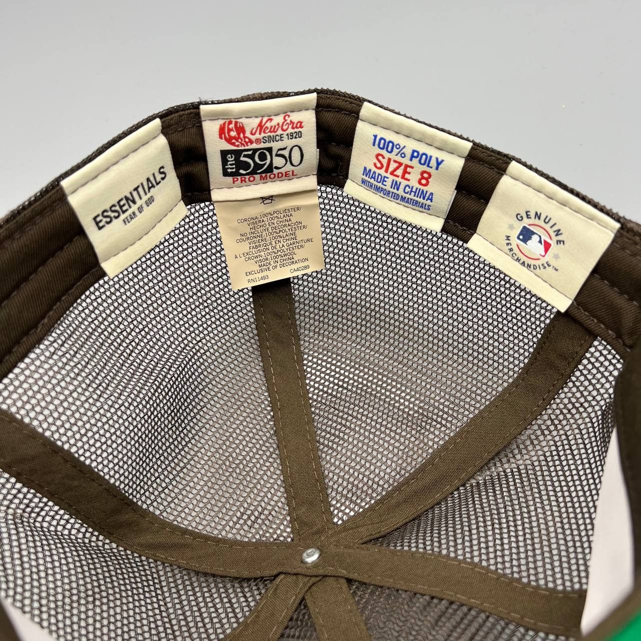 New Era Fear of God 8 59Fifty New Era Mesh Hat Fitted FOG Jordan Size ONE SIZE - 6 Thumbnail