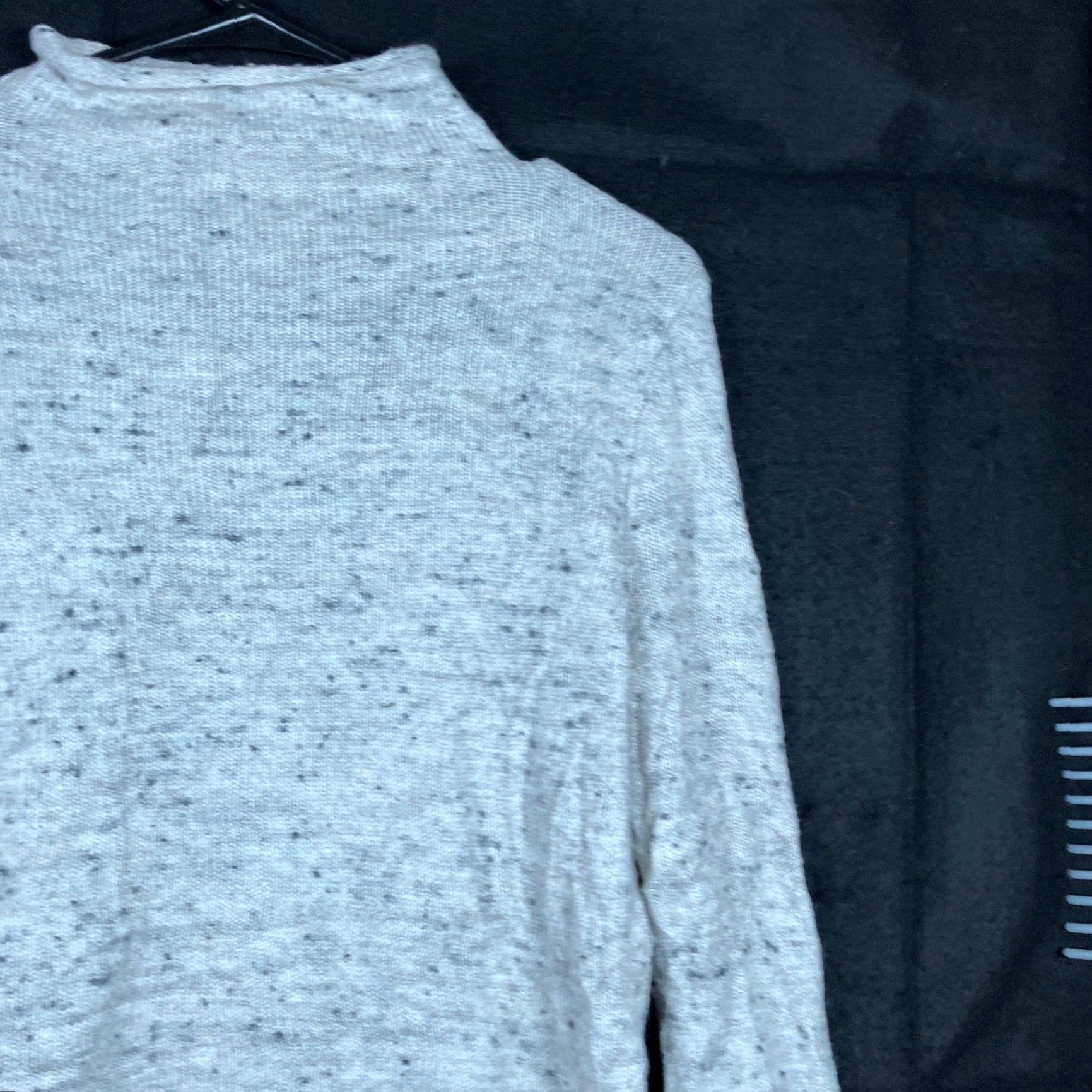 Madewell Madewell Womens Sweater Gray Marled Speckle Mock Neck Wool Blend XS Pullover Knit Winter Fall Long Sleeve Womens Size XS / US 0-2 / IT 36-38 - 5 Thumbnail