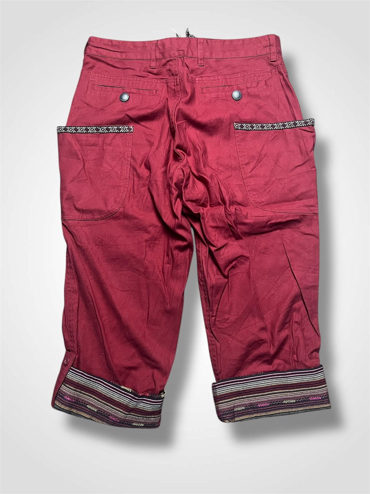 If Six Was Nine Anti-Label Jean L | Boho Cropped Pants (41) Size US 33 - 2 Thumbnail