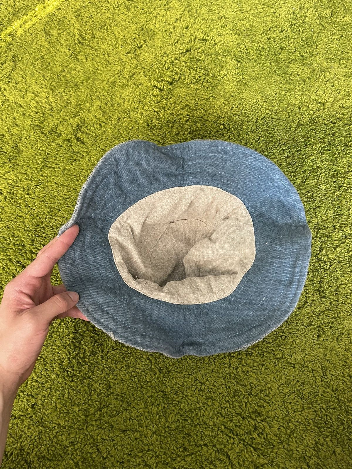 Designer 100% hemp avant garde bucket hat Size 32 - 5 Thumbnail