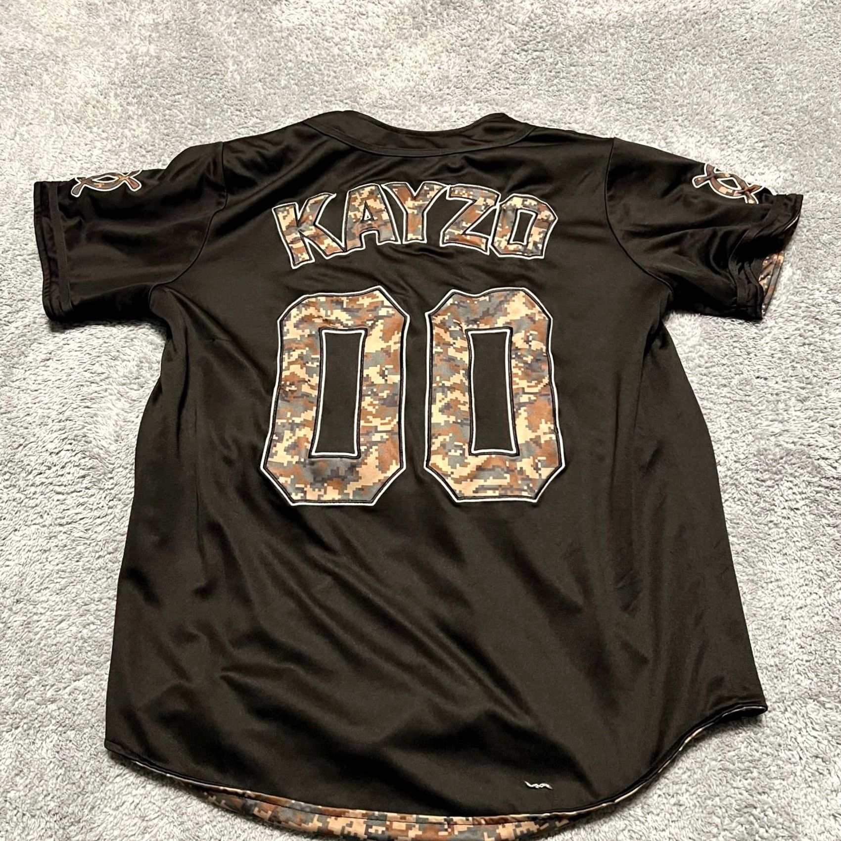 Vintage Kayzo Unleashed Jersey Mens Medium 00 Camo Reversible Button Shirt Y2K Size US M / EU 48-50 / 2 - 4 Thumbnail