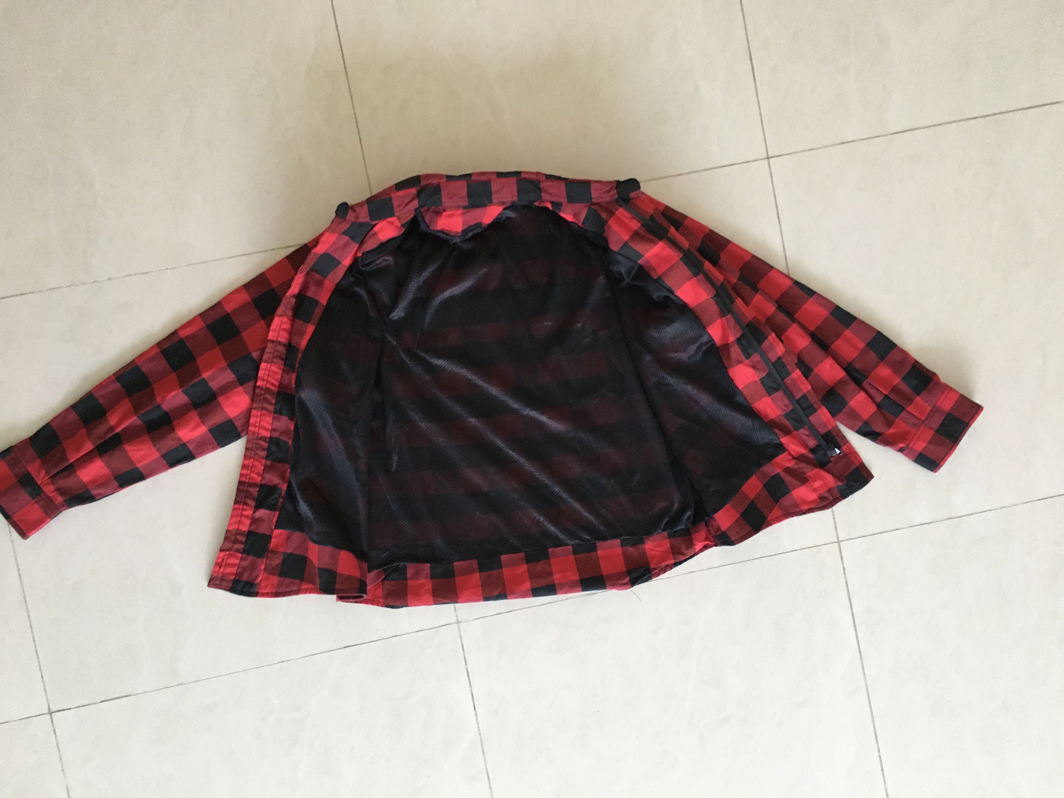 Other RIDERACT® Men's Reinforced Flannel Motorcycle Shirt Red Size US XS / EU 42 / 0 - 7 Thumbnail
