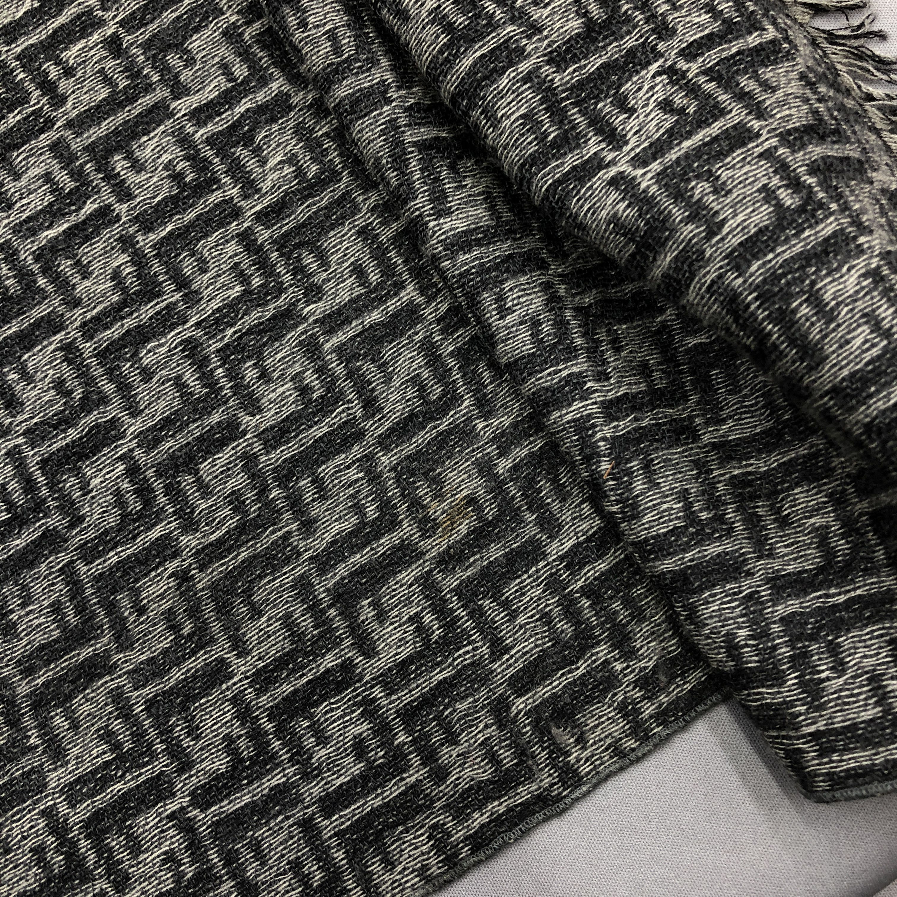 Fendi Vintage Y2K Fendi Scarf Muffler FF Roma Monogram Wool Scarve Size ONE SIZE - 4 Thumbnail
