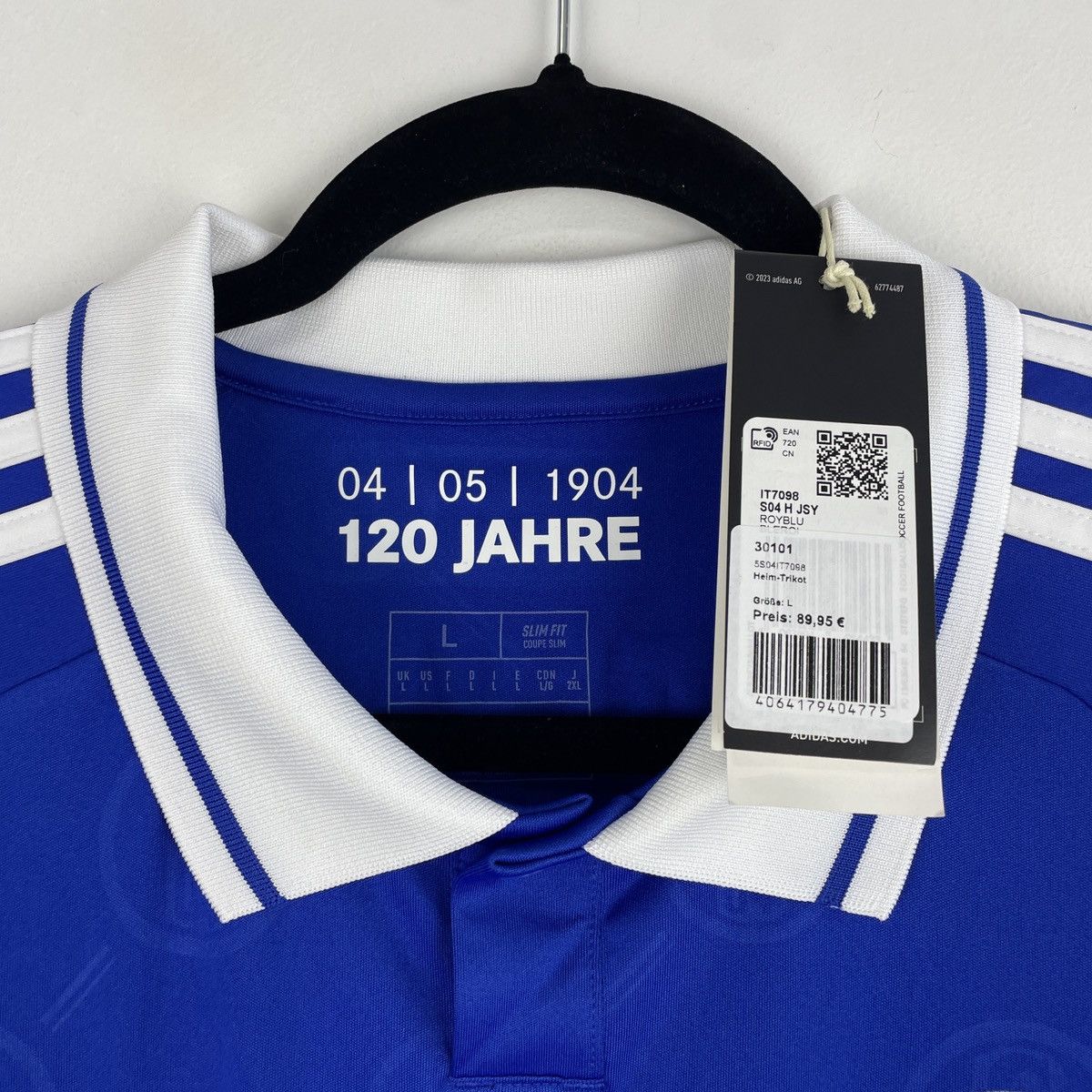 Adidas Schalke 04 Felipe Sanchez Home Adidas Jersey Shirt 2024/2025 Size US L / EU 52-54 / 3 - 4 Thumbnail