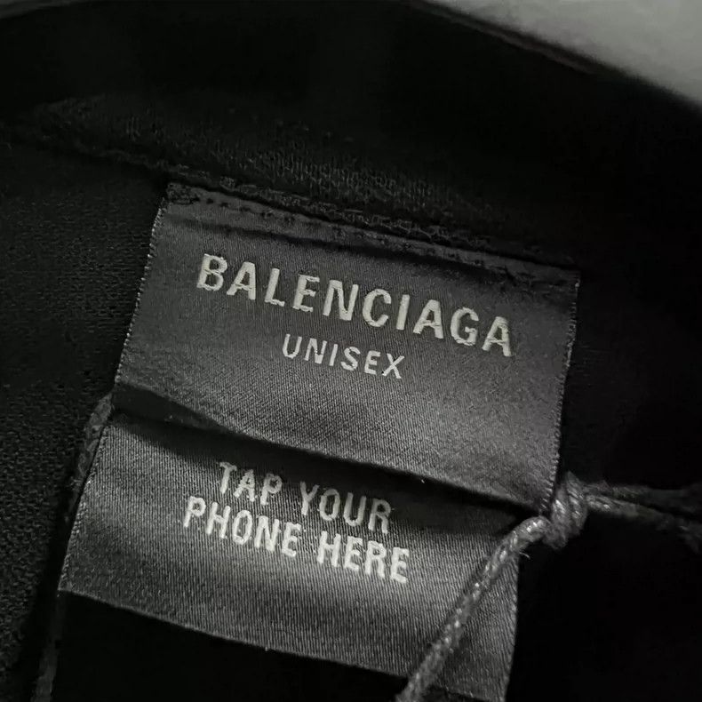 Balenciaga Balenciaga Black Embroidery Polo Shirt Size US S / EU 44-46 / 1 - 3 Thumbnail