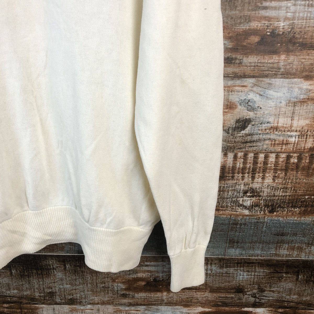 Vintage DL Yonex japan vintage White Knitwear #C751 Size US M / EU 48-50 / 2 - 19 Thumbnail